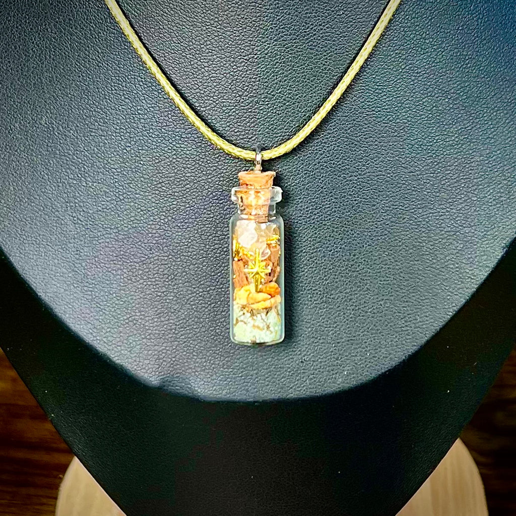 Money - Wealthy Spell Jar Necklace
