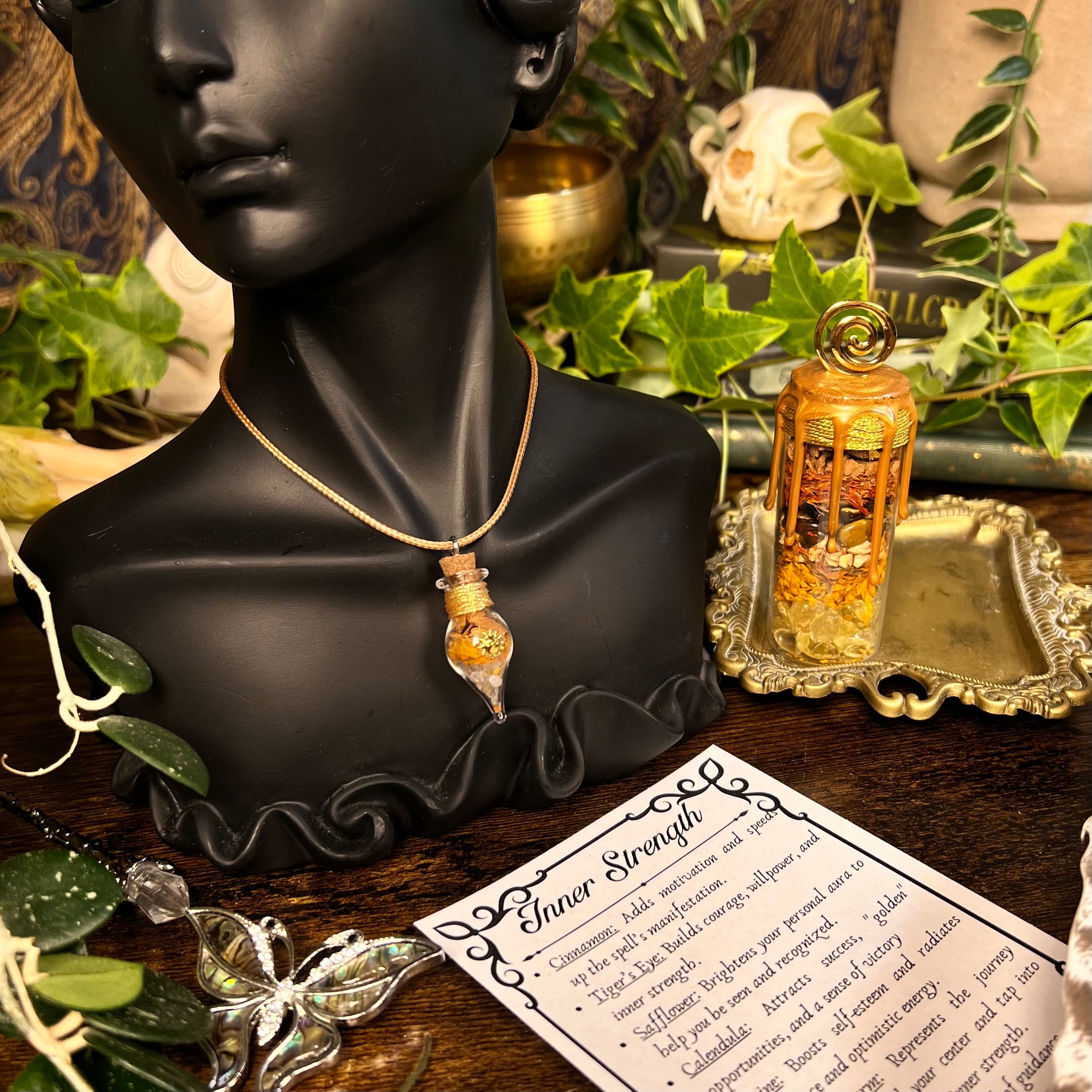 Confidence - Inner Strength Spell Jar Necklace