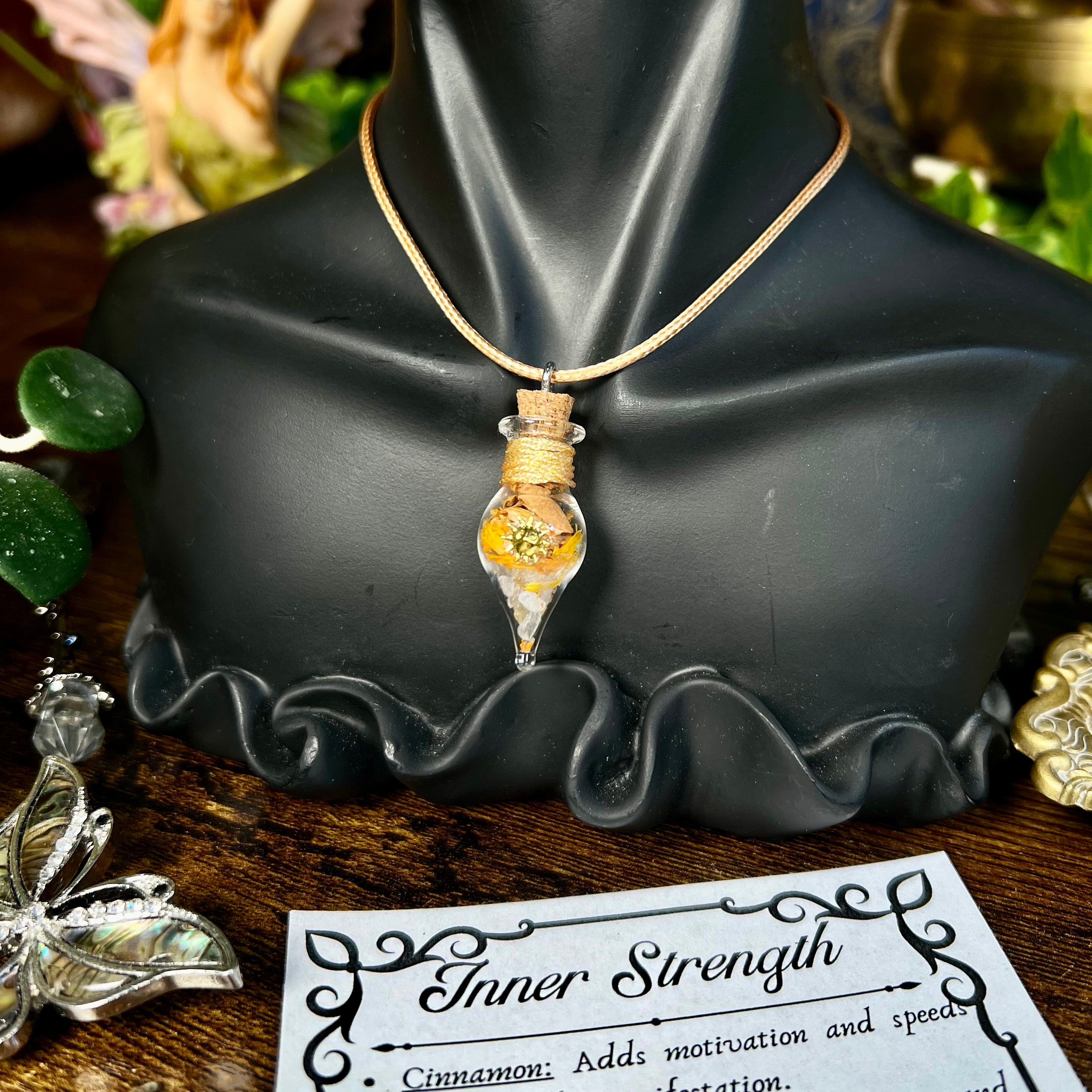 Confidence - Inner Strength Spell Jar Necklace