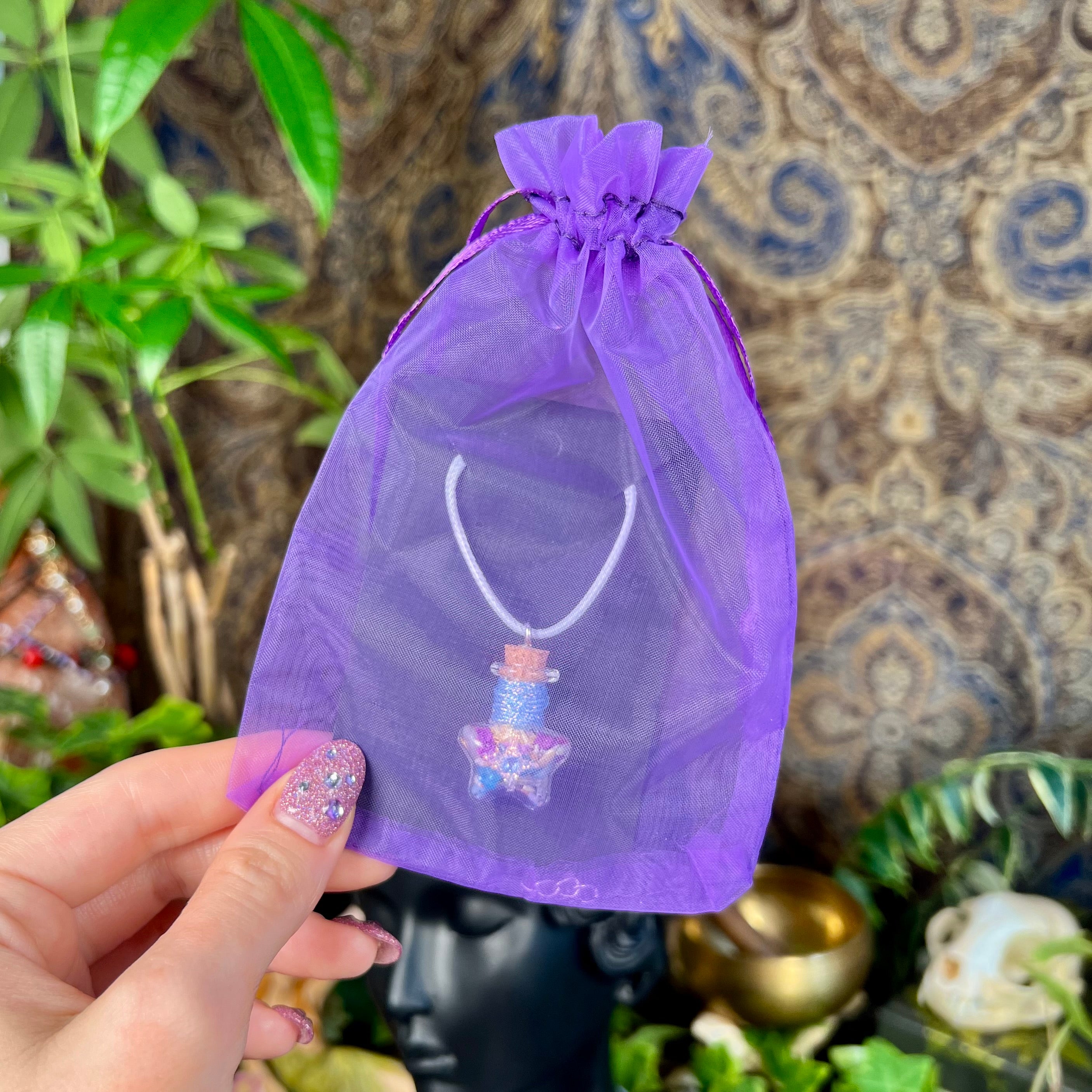 Manifestation - Lucky Star Spell Jar Necklace
