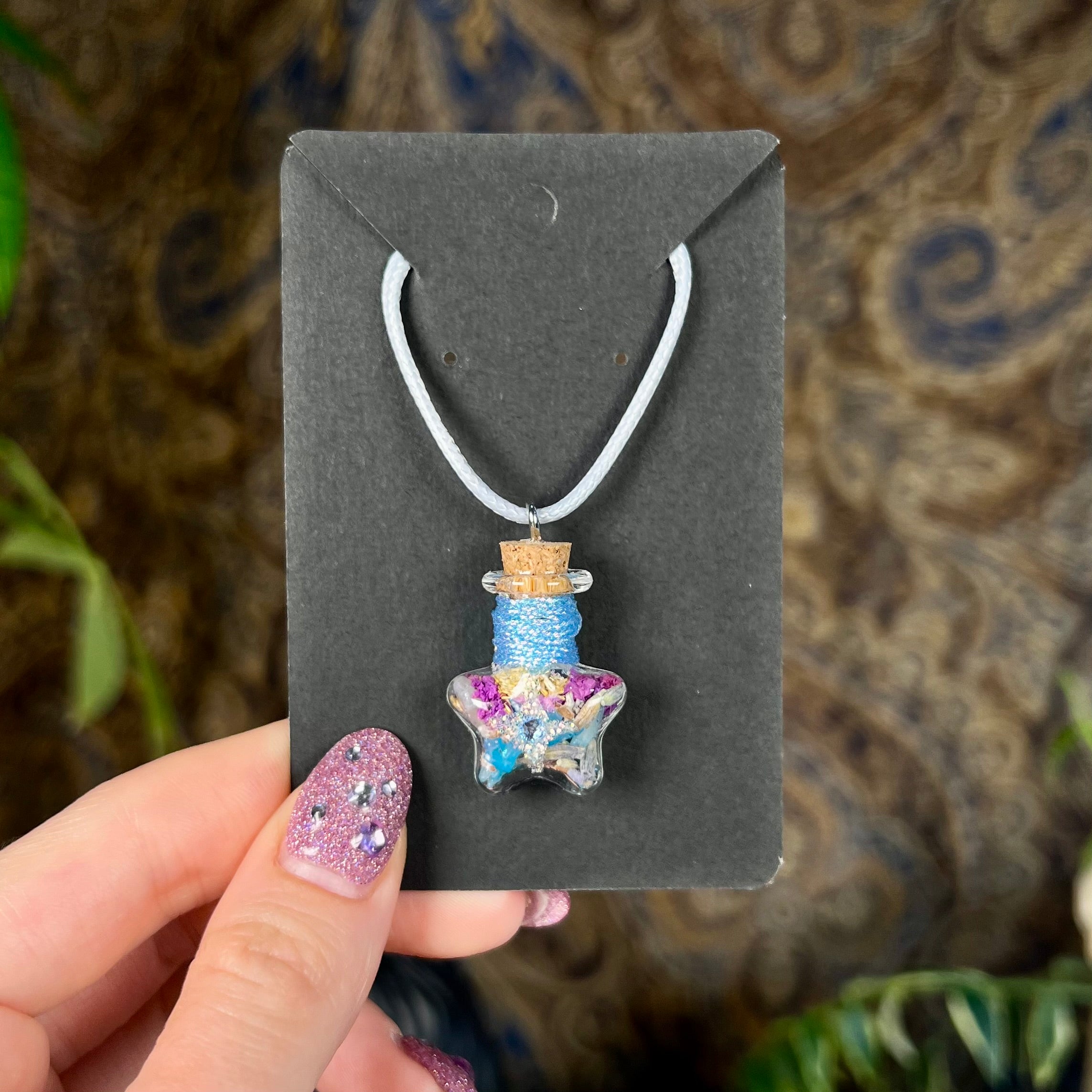 Manifestation - Lucky Star Spell Jar Necklace