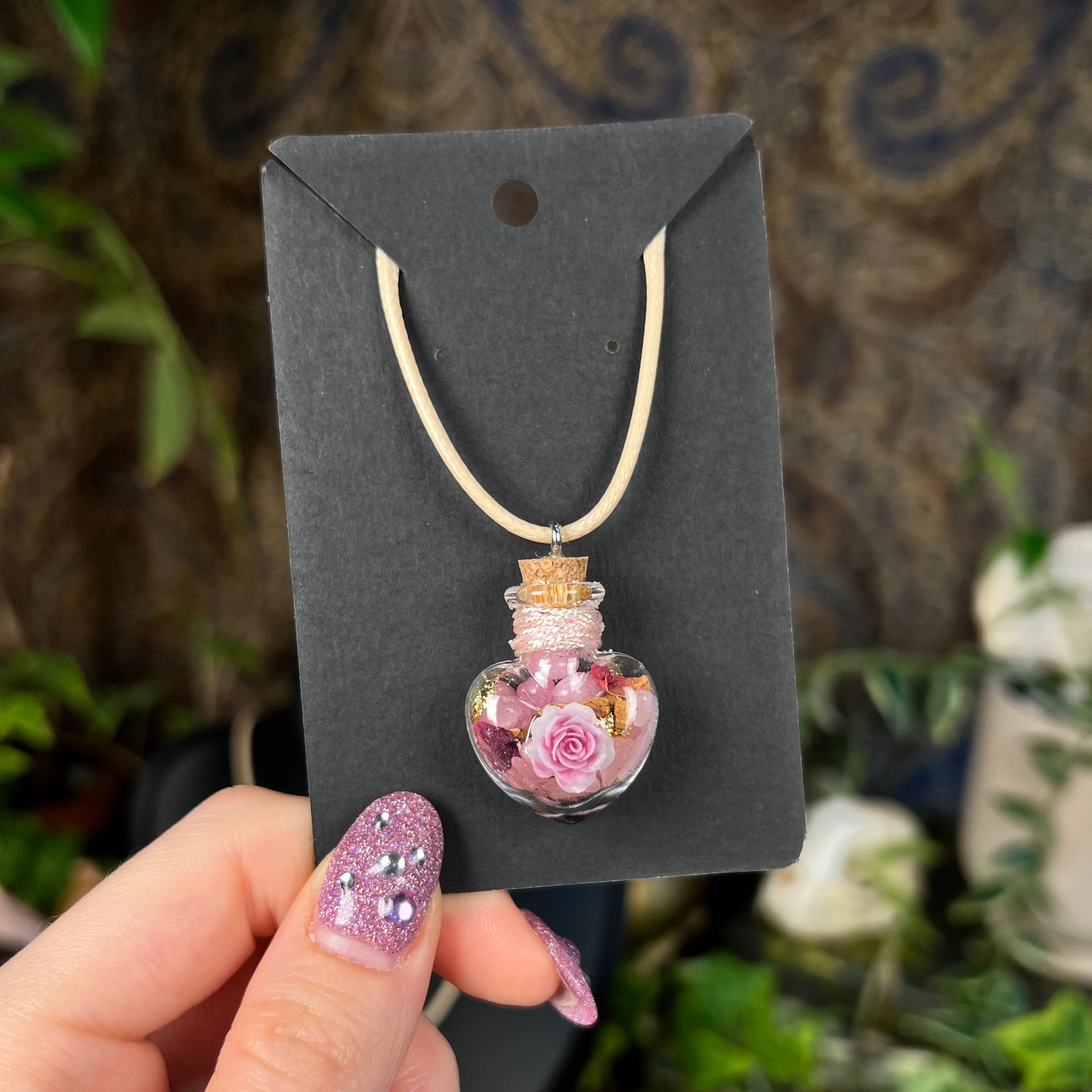 Love - Aphrodite Kiss Spell Jar Necklace