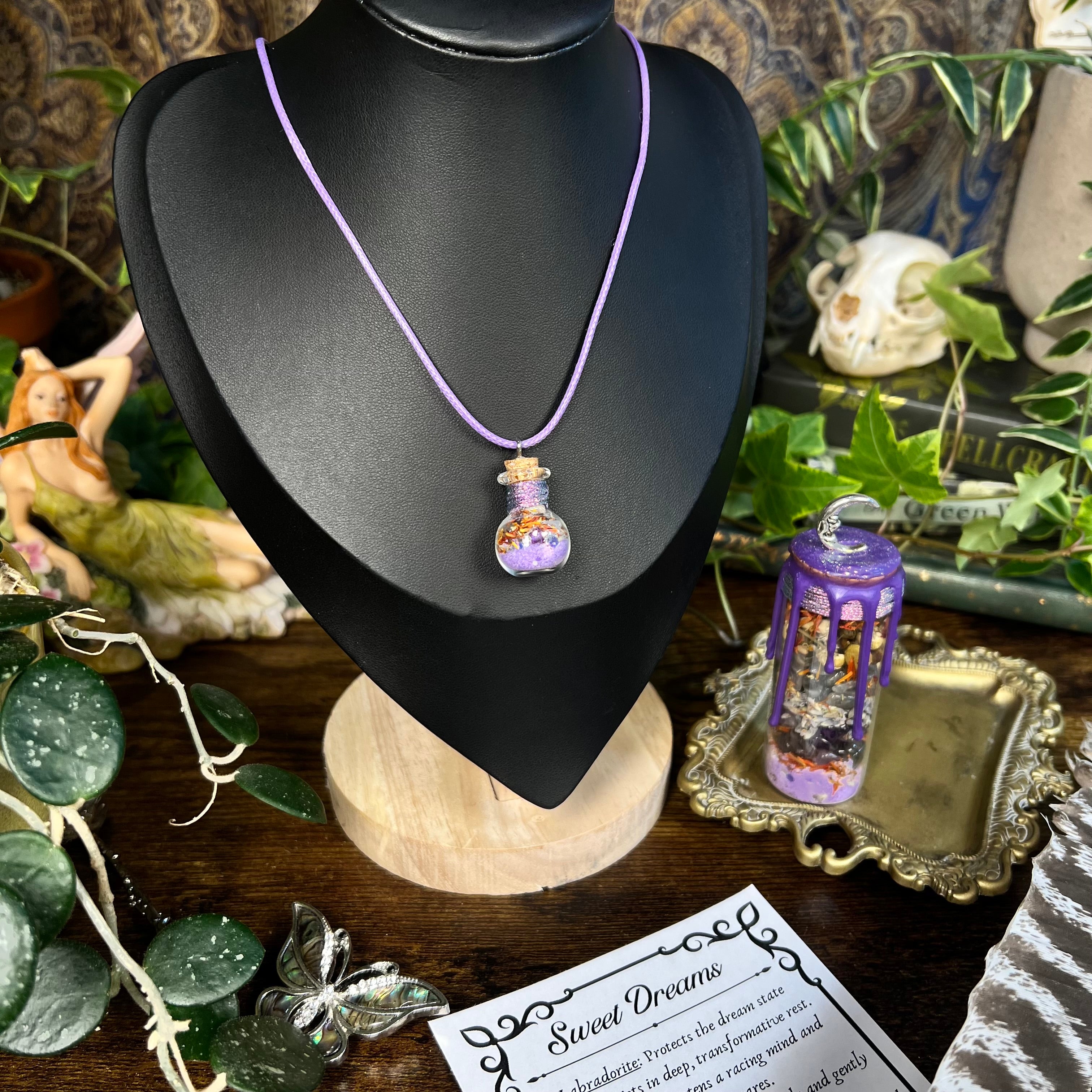 Sleep - Sweet Dreams Spell Jar Necklace