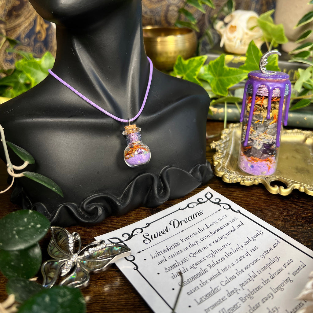 Sleep - Sweet Dreams Spell Jar Necklace