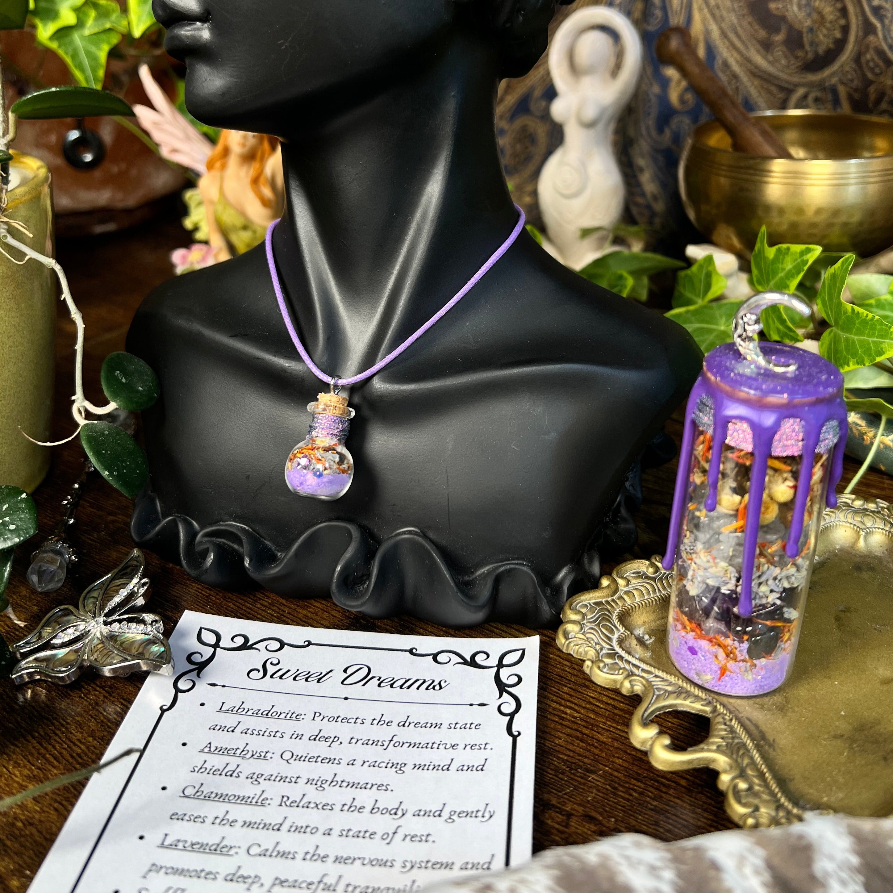 Sleep - Sweet Dreams Spell Jar Necklace