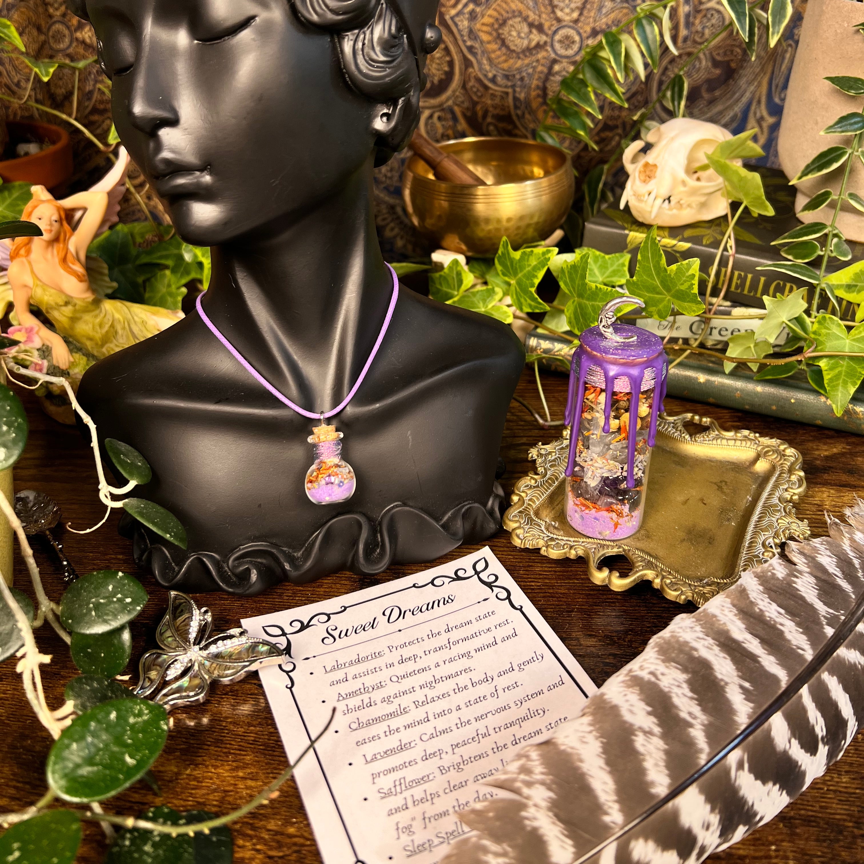 Sleep - Sweet Dreams Spell Jar Necklace