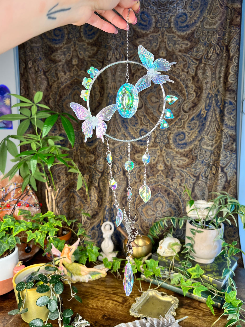 Spring Hummingbird Suncatcher