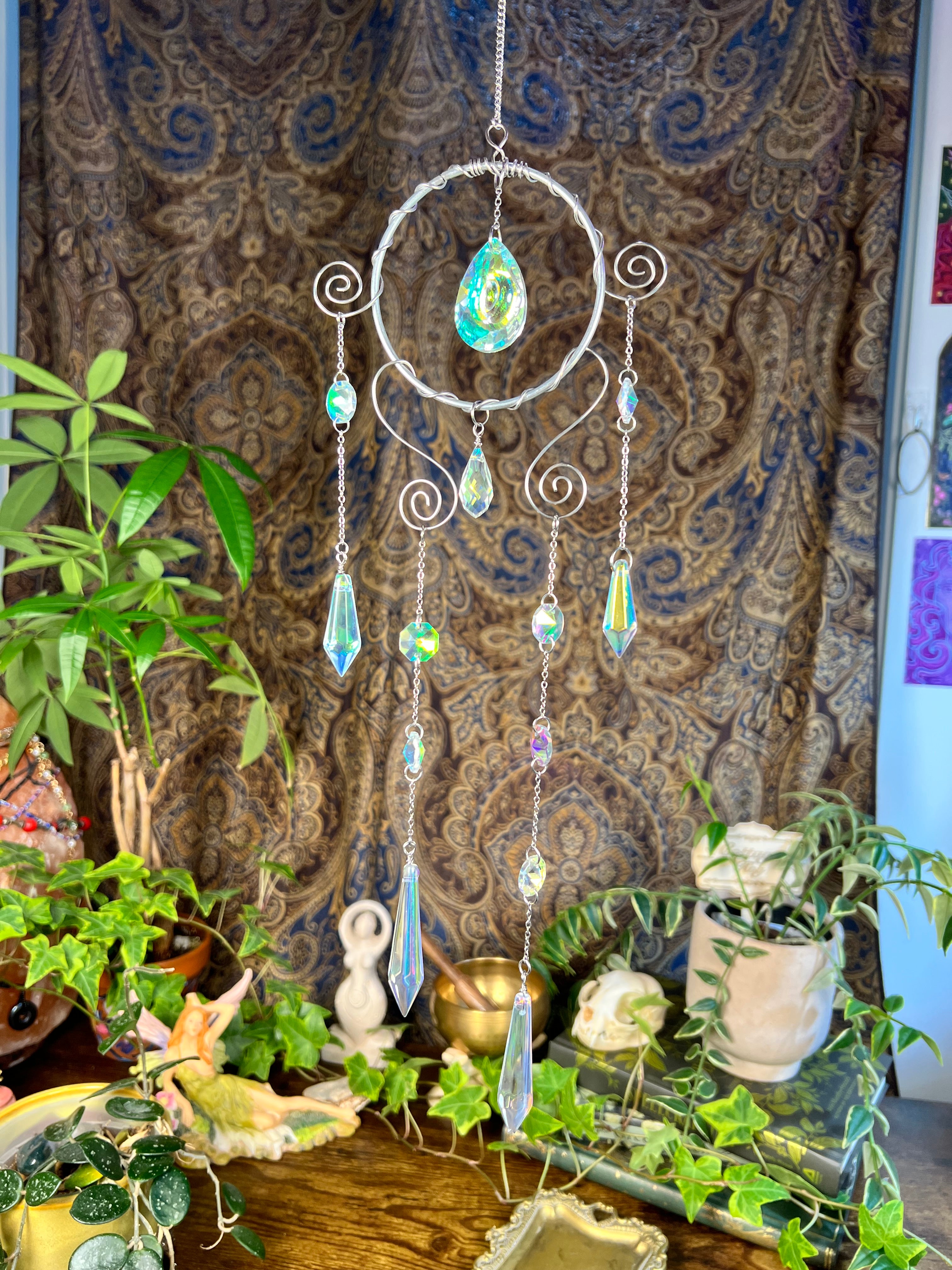 Rainbow Swirls Suncatchers