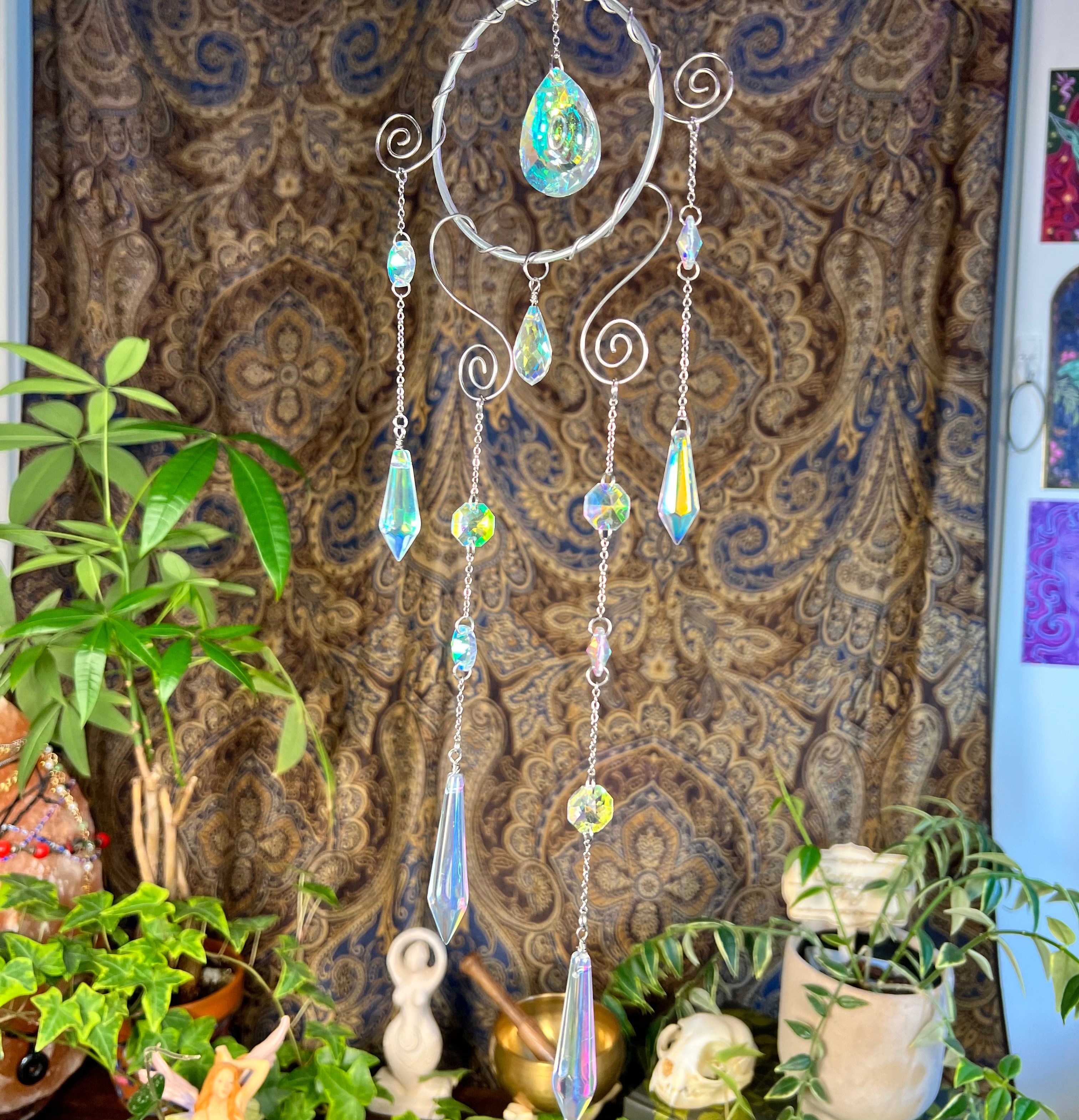 Rainbow Swirls Suncatchers