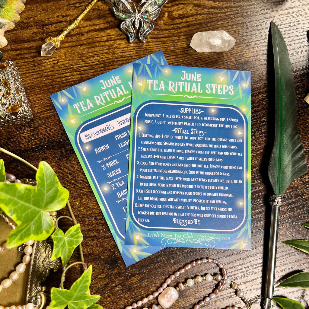 June Edition - Triple Moon Tea Club Letters