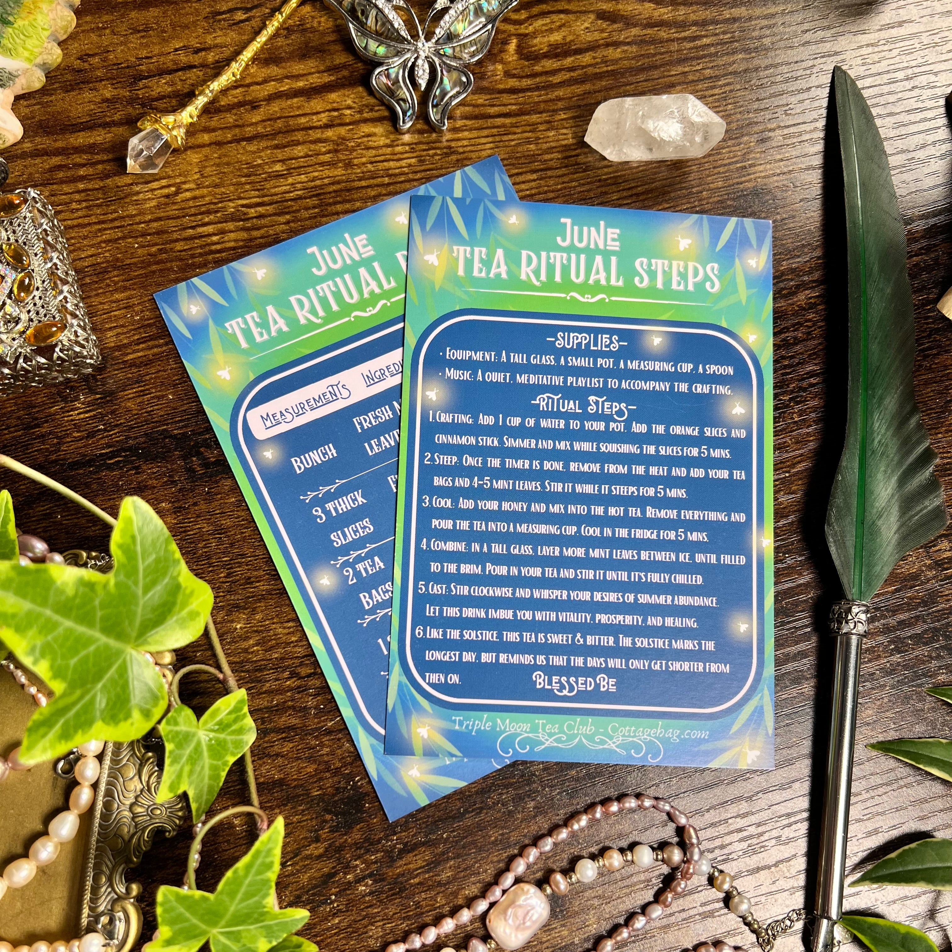 June Edition - Triple Moon Tea Club Letters