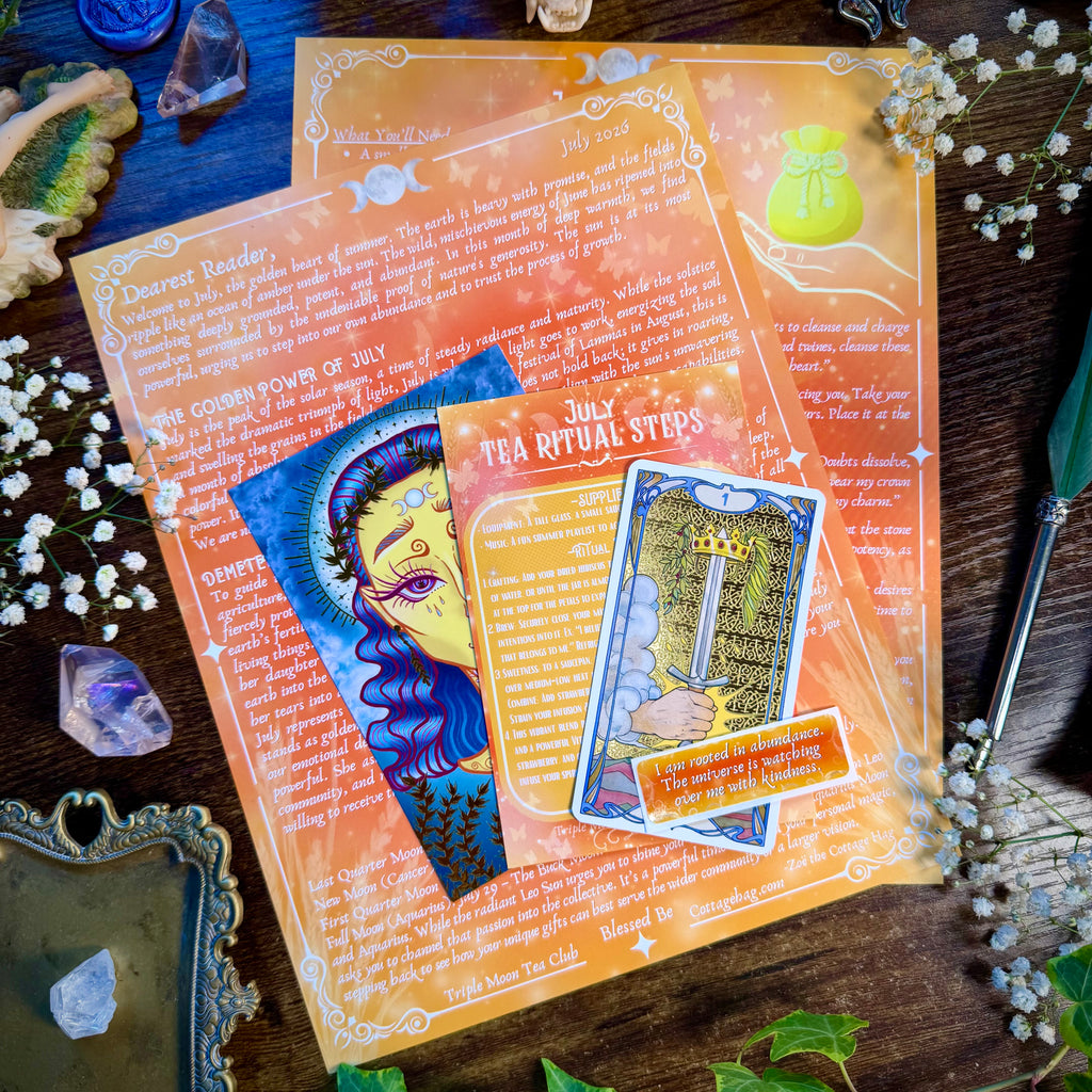 Triple Moon Tea Club Letters
