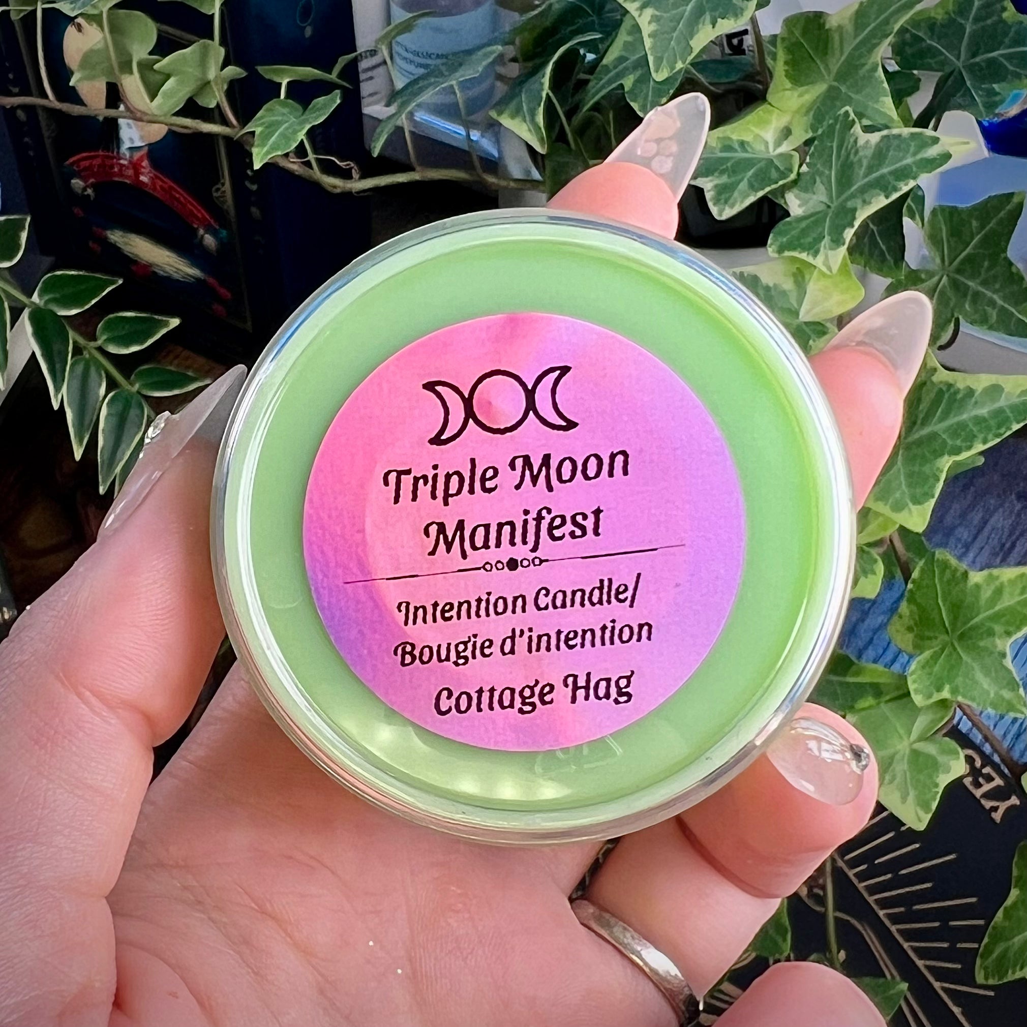 Triple Moon Manifest - Large Tealight