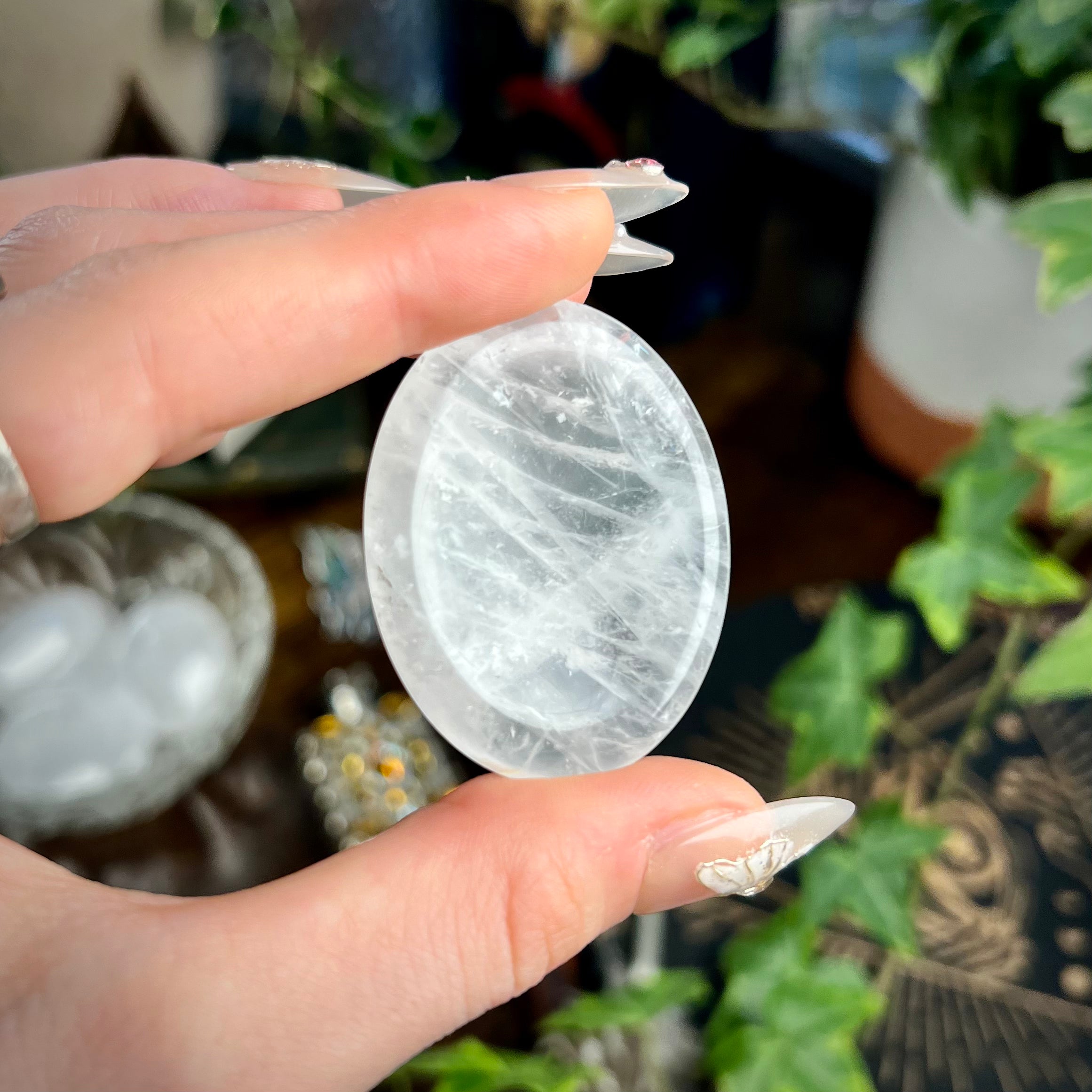 Clear Quartz - Worry Stone