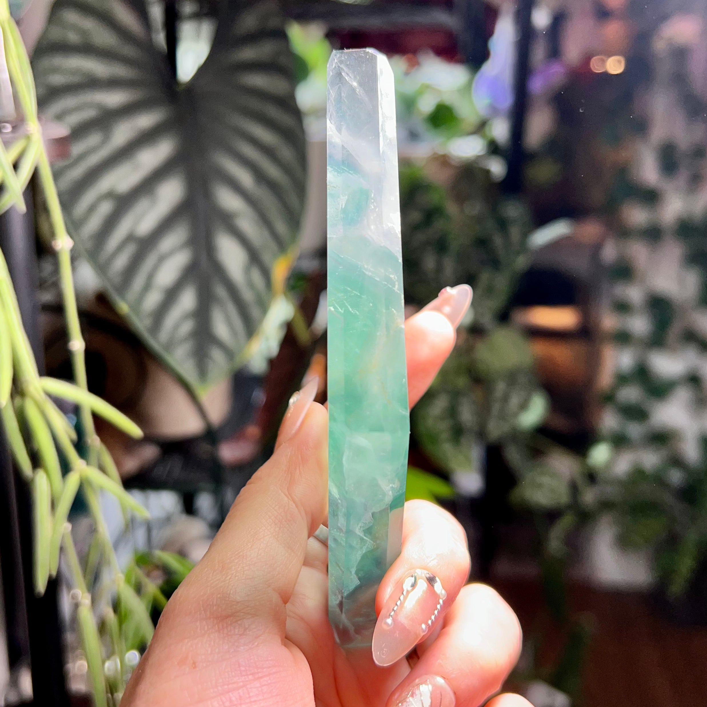 Fluorite Diamond Stand