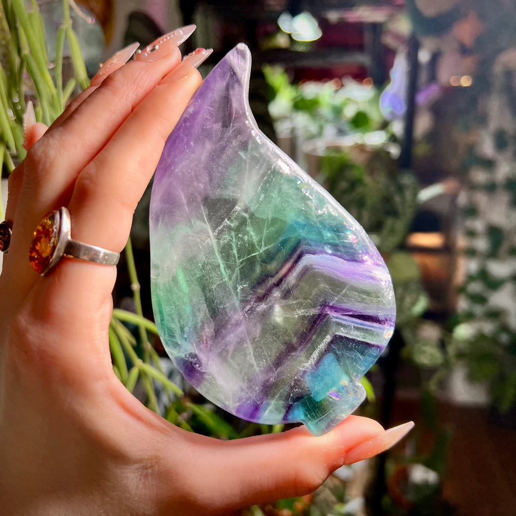 Fluorite Leaf Bowl