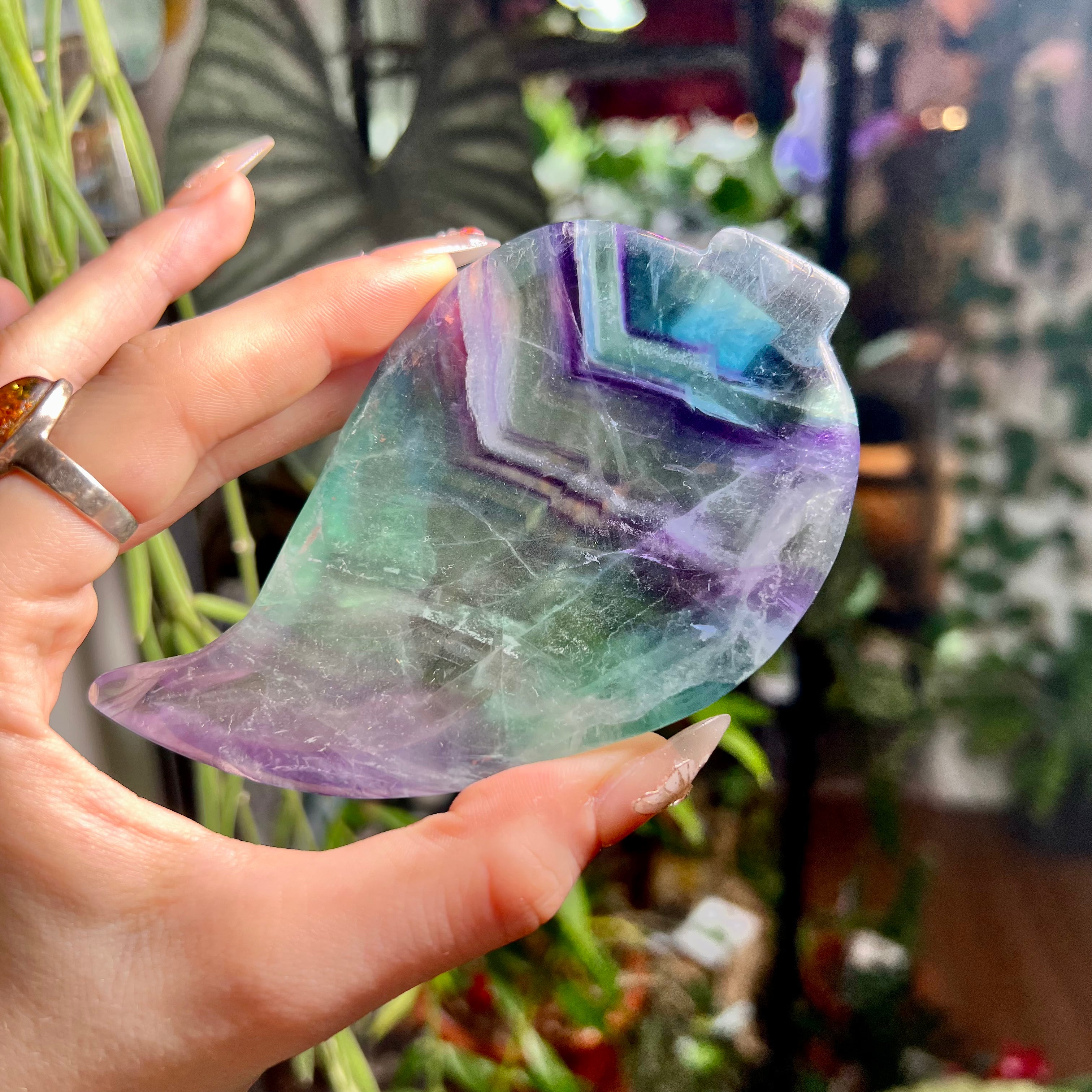 Fluorite Leaf Bowl