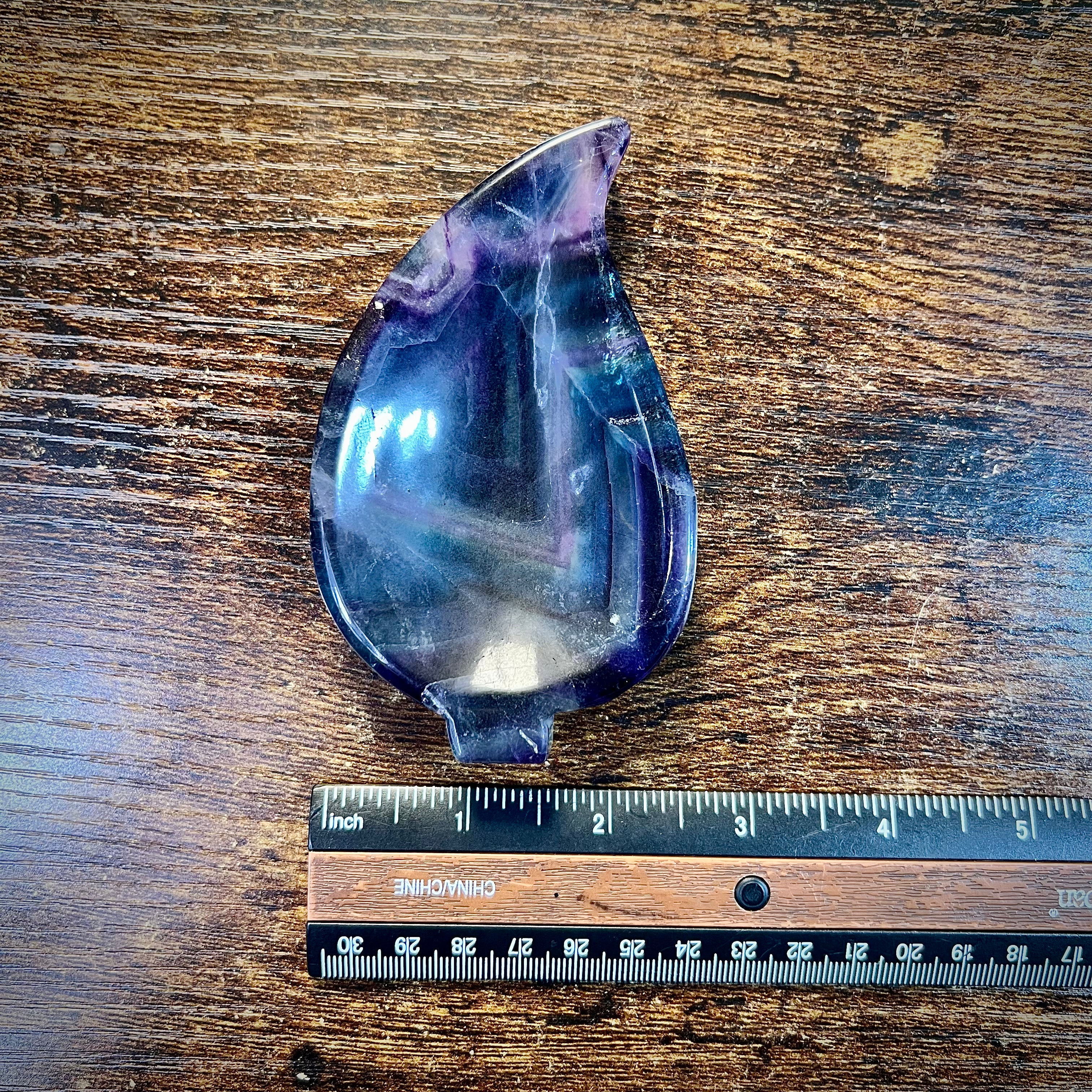 Fluorite Leaf Bowl