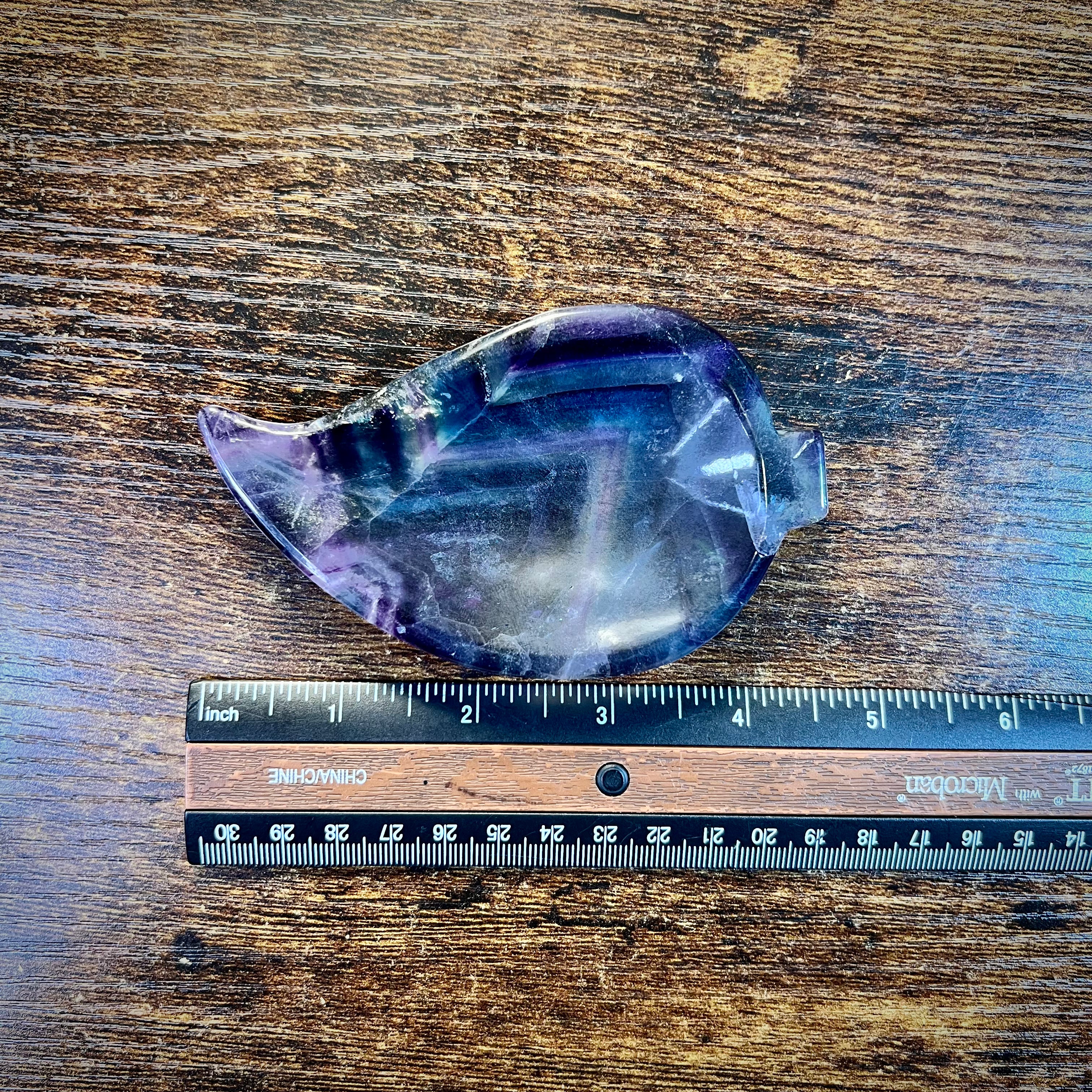 Fluorite Leaf Bowl