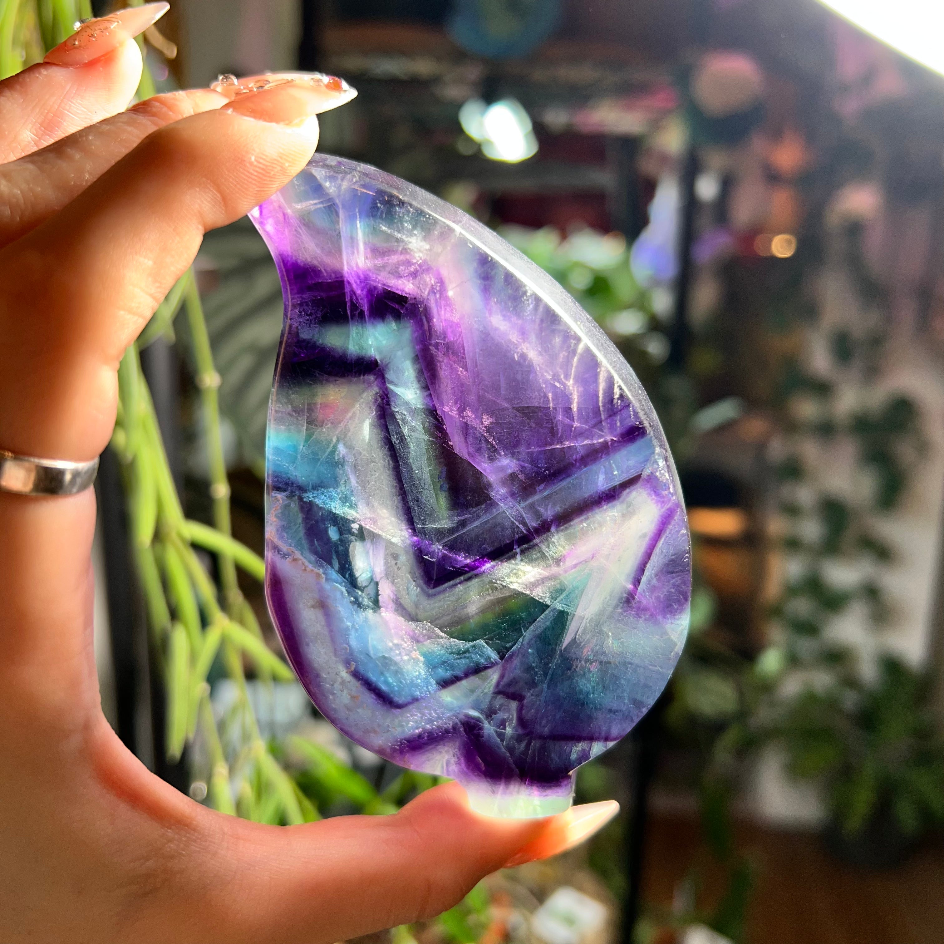 Fluorite Leaf Bowl