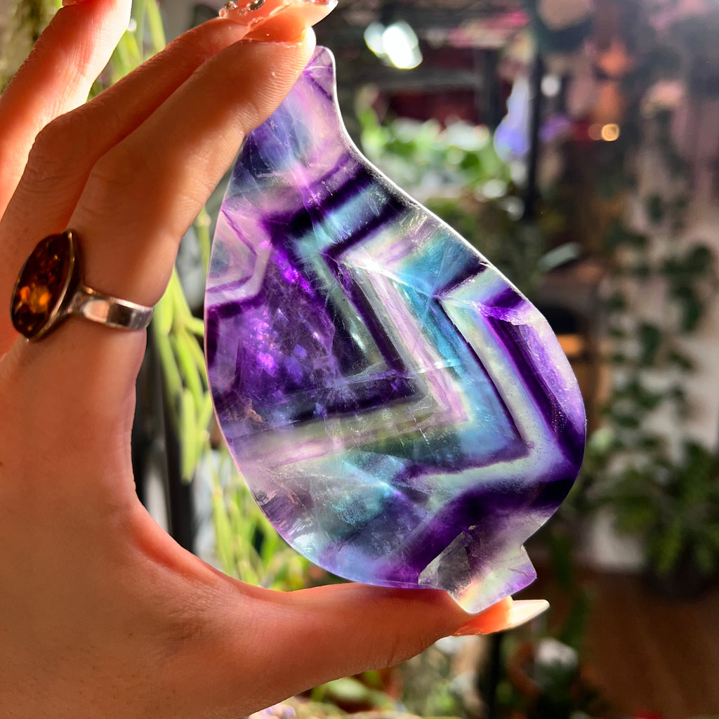 Fluorite Leaf Bowl