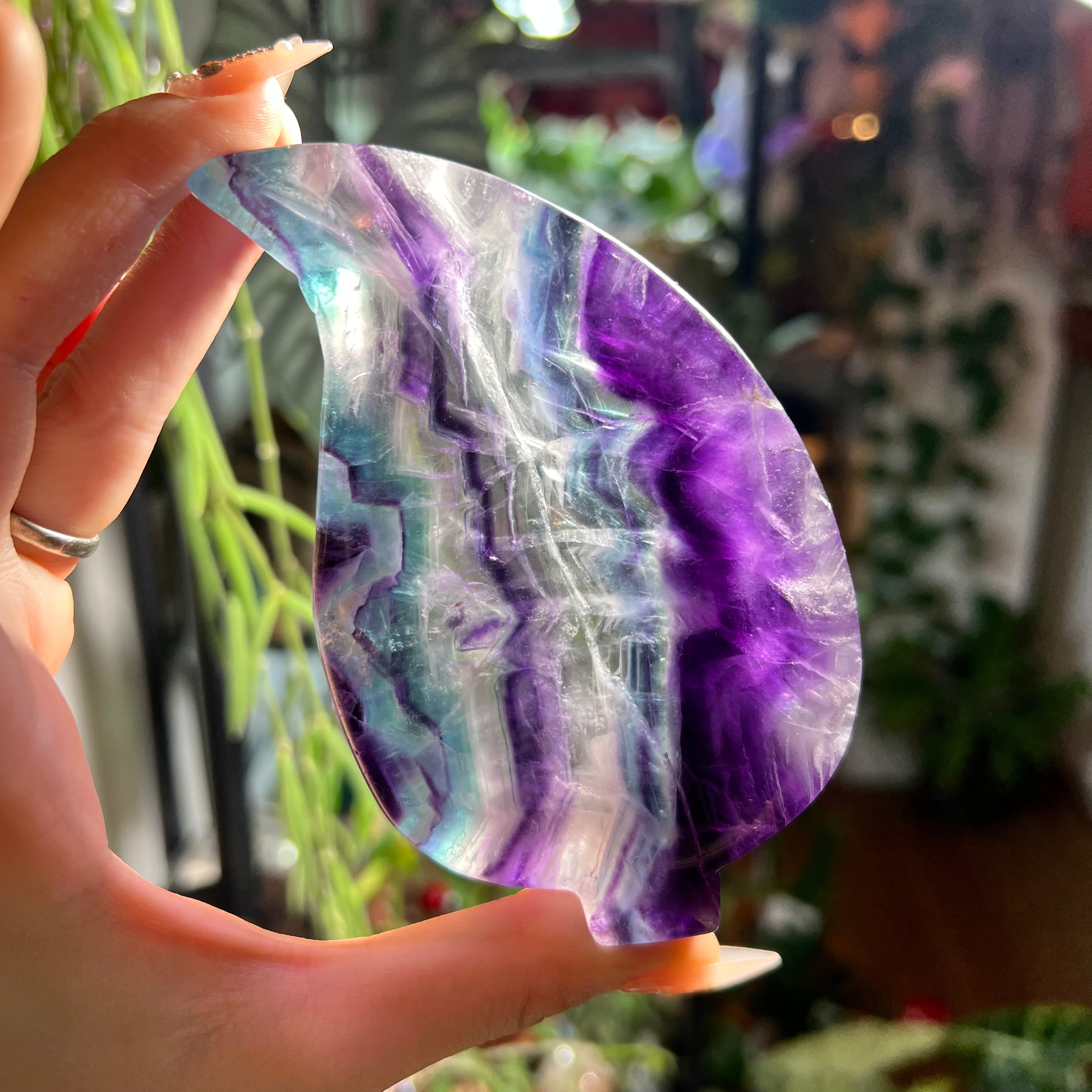 Fluorite Leaf Bowl