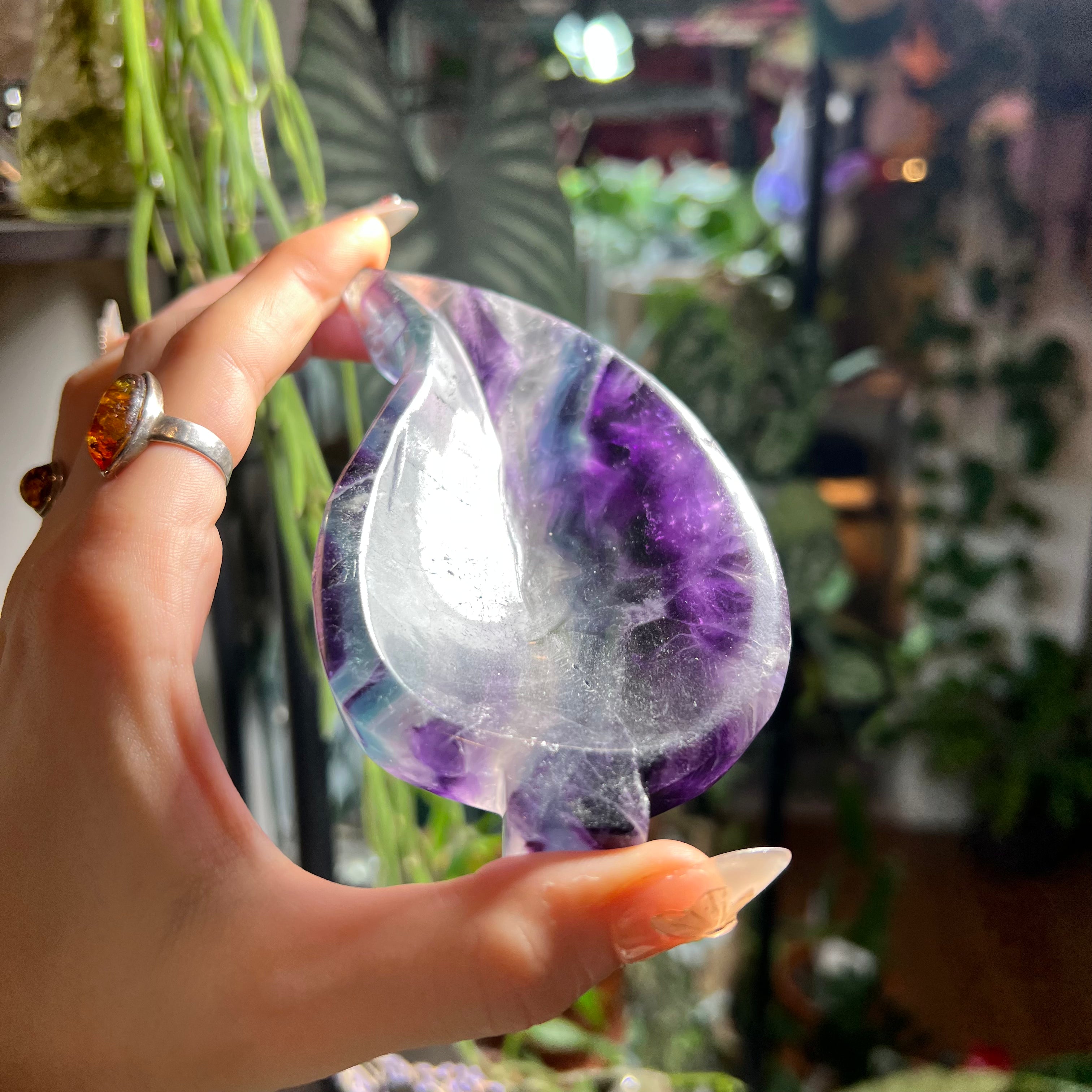 Fluorite Leaf Bowl