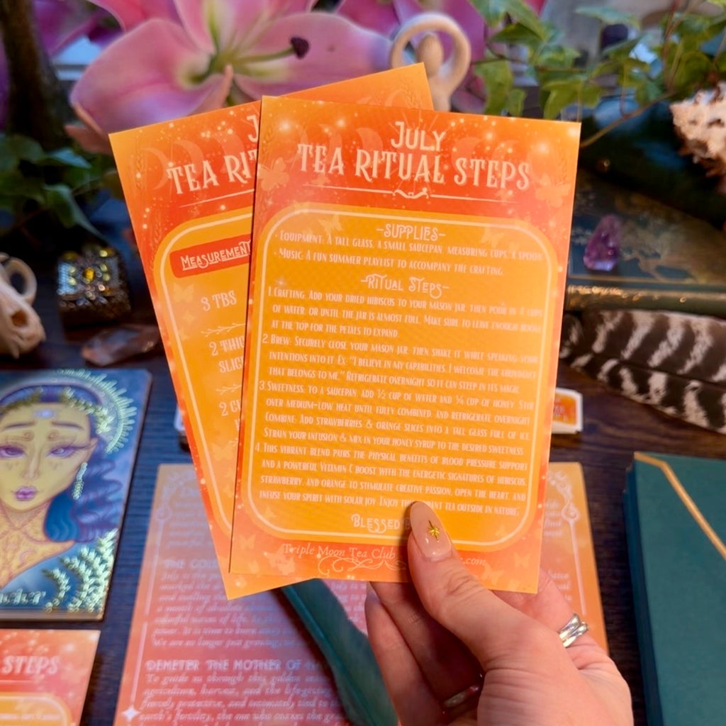 July Edition - Triple Moon Tea Club Letters