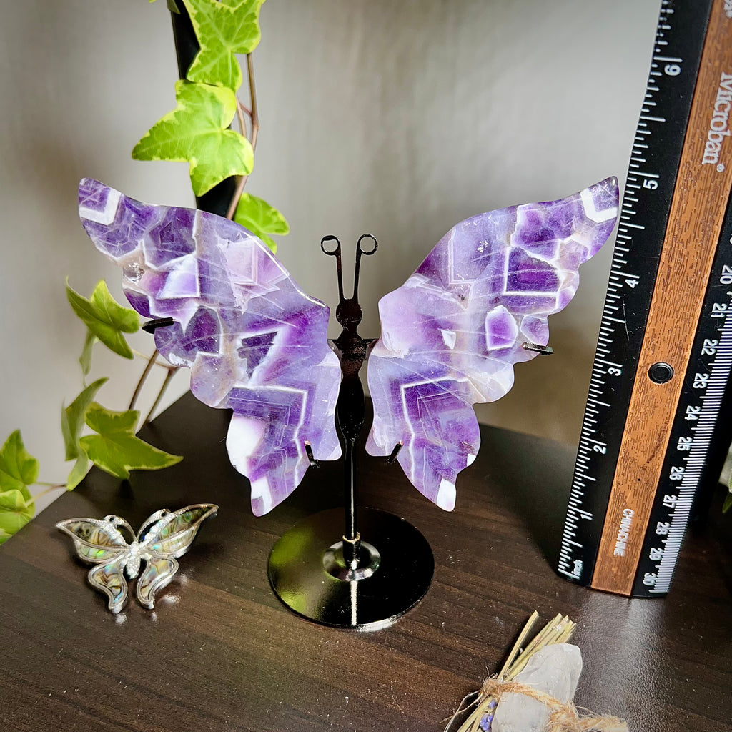 Dream Amethyst Butterfly Stand