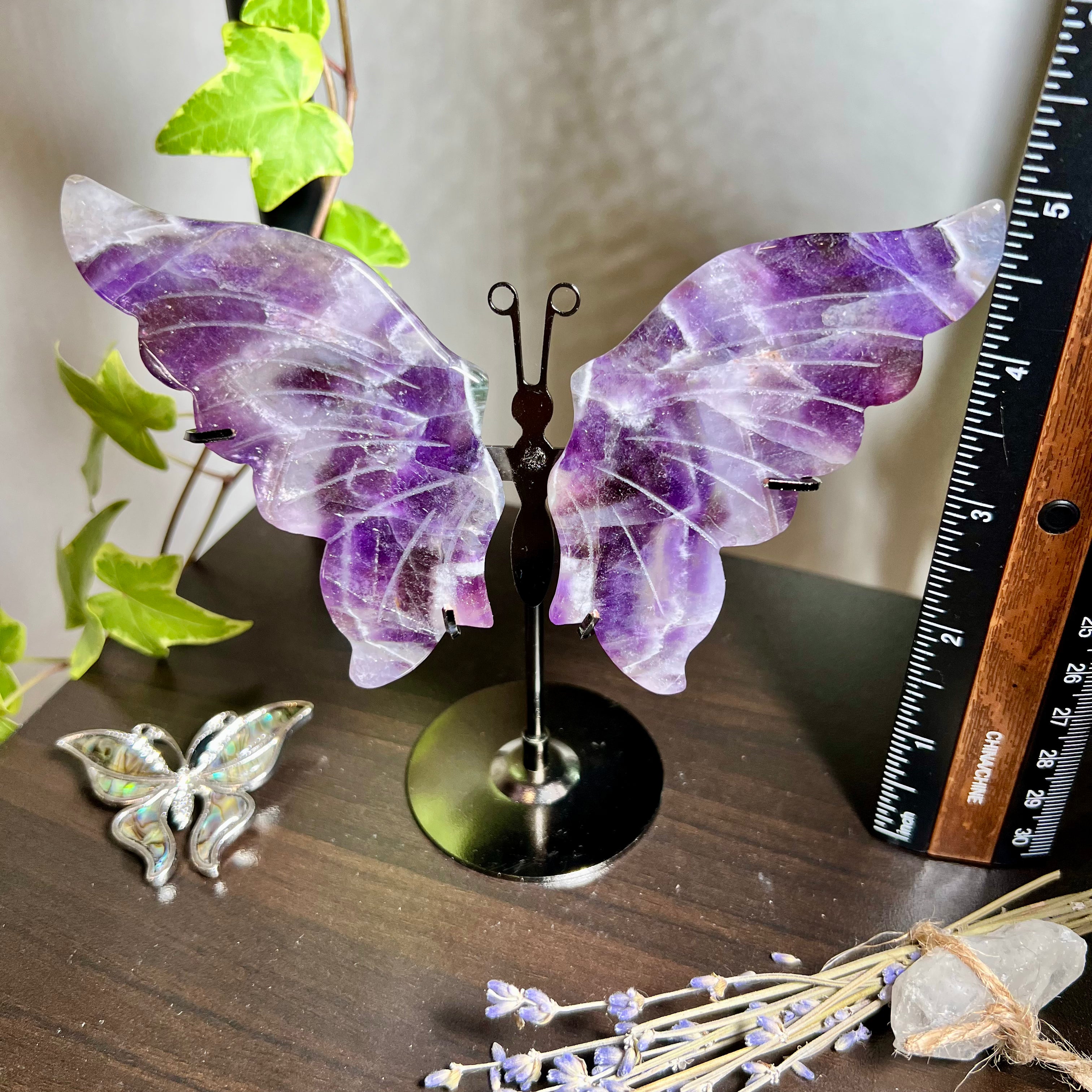 Dream Amethyst Butterfly Stand