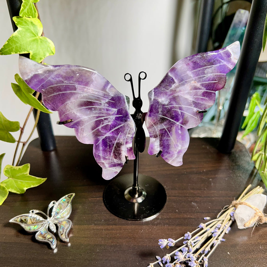 Dream Amethyst Butterfly Stand