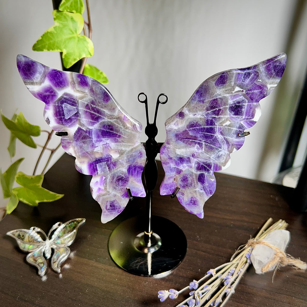 Dream Amethyst Butterfly Stand