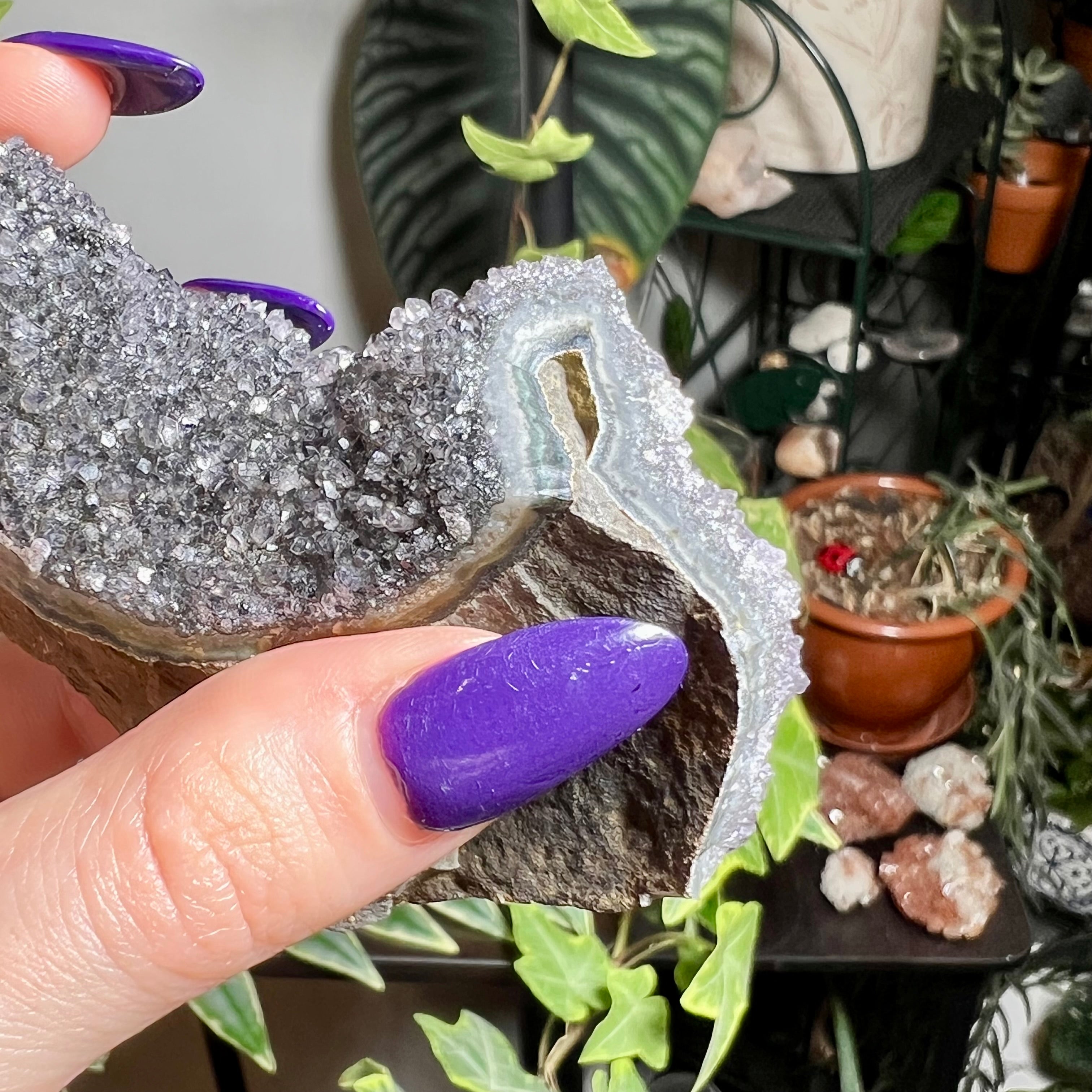 Amethyst Druzy Cluster