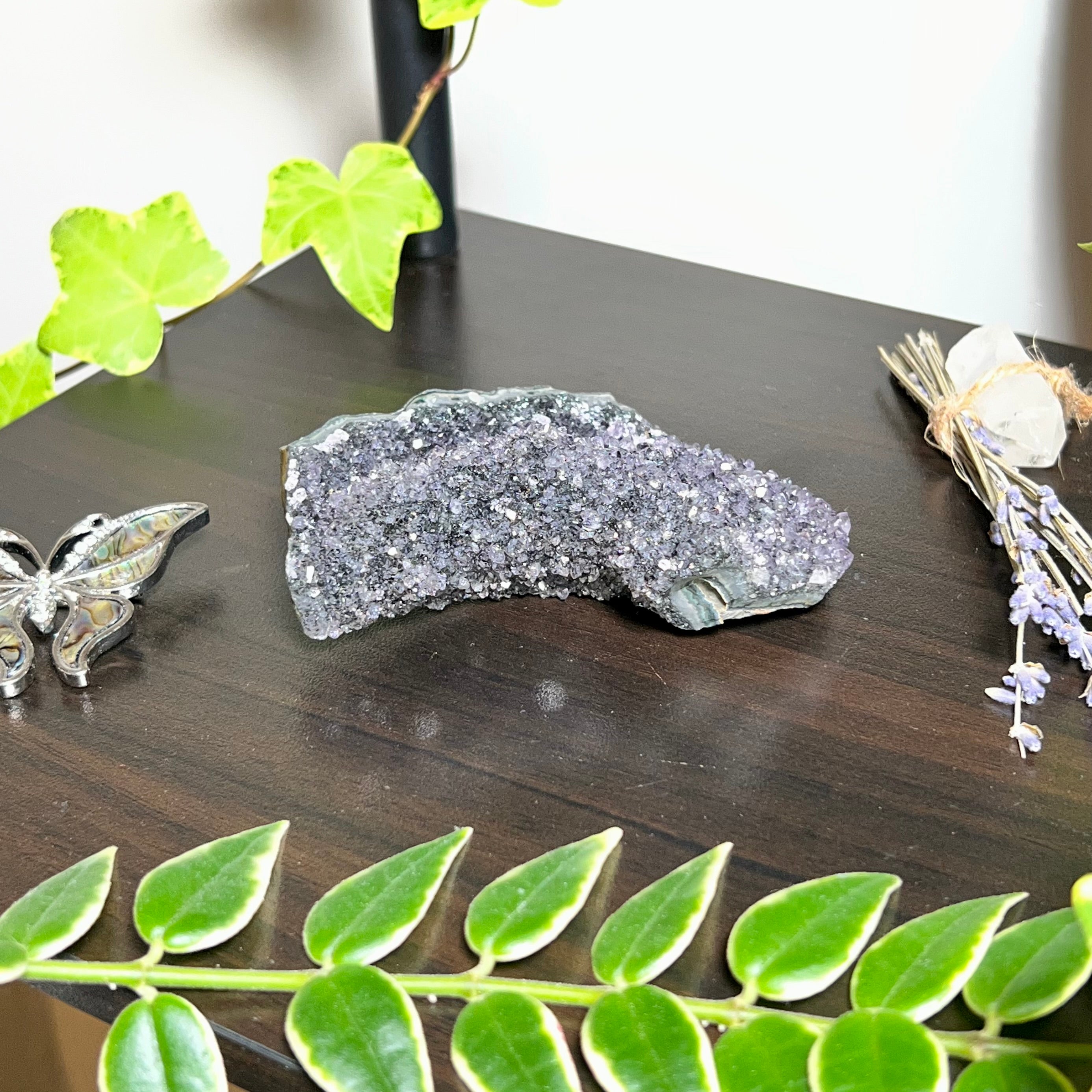 Amethyst Druzy Cluster