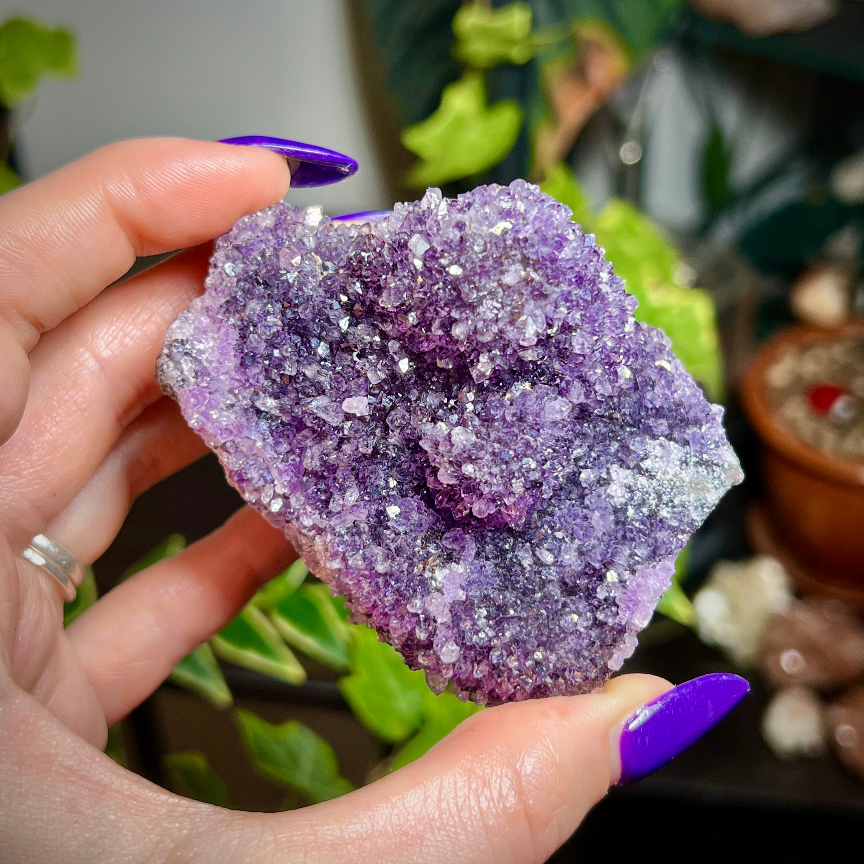 Amethyst Druzy Cluster