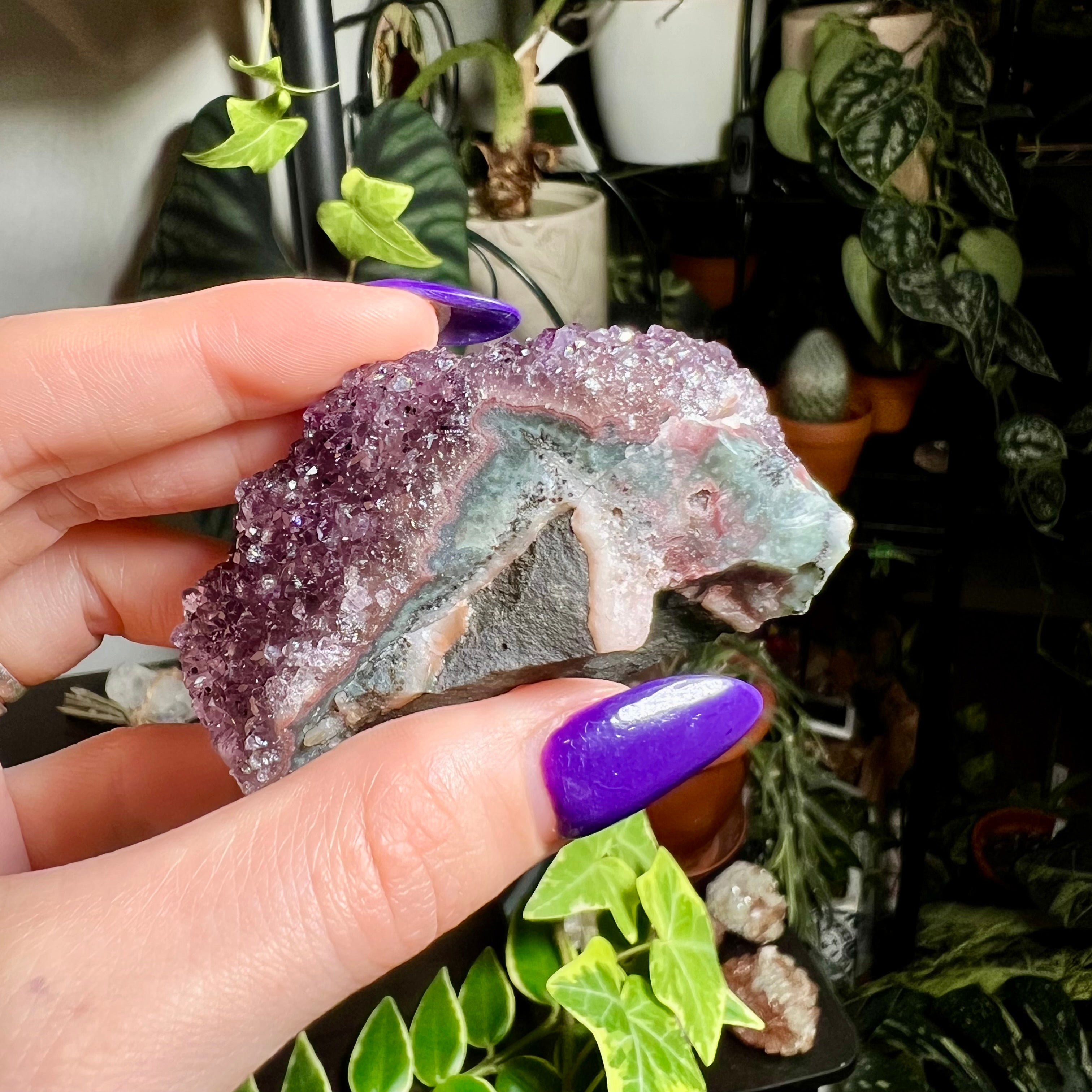Amethyst Druzy Cluster