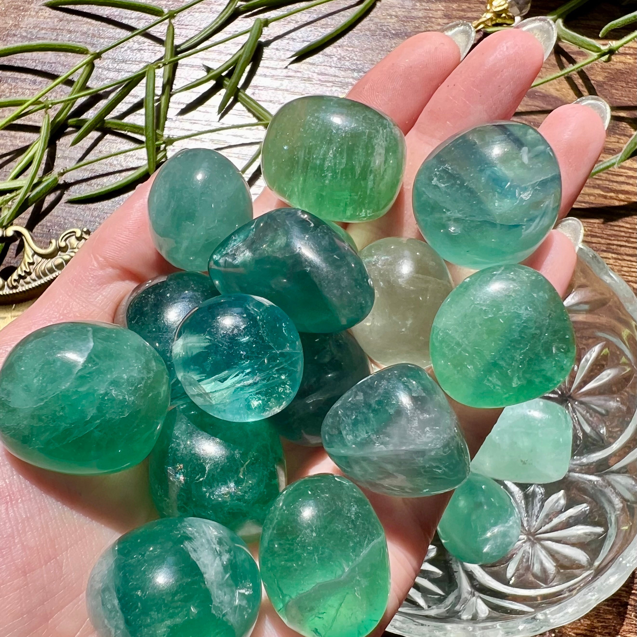 Green Fluorite Tumble