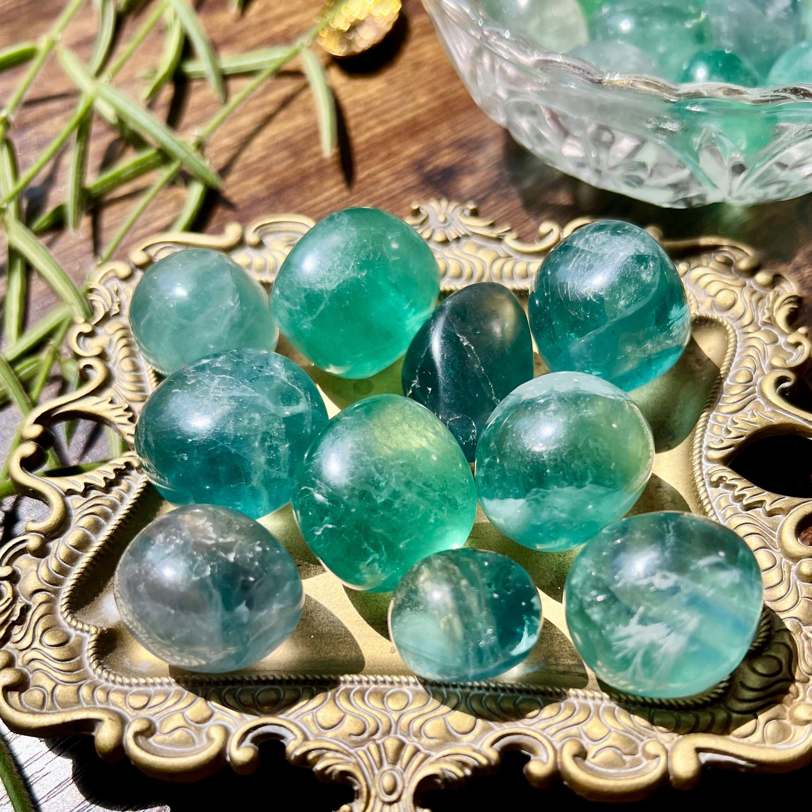 Green Fluorite Tumble