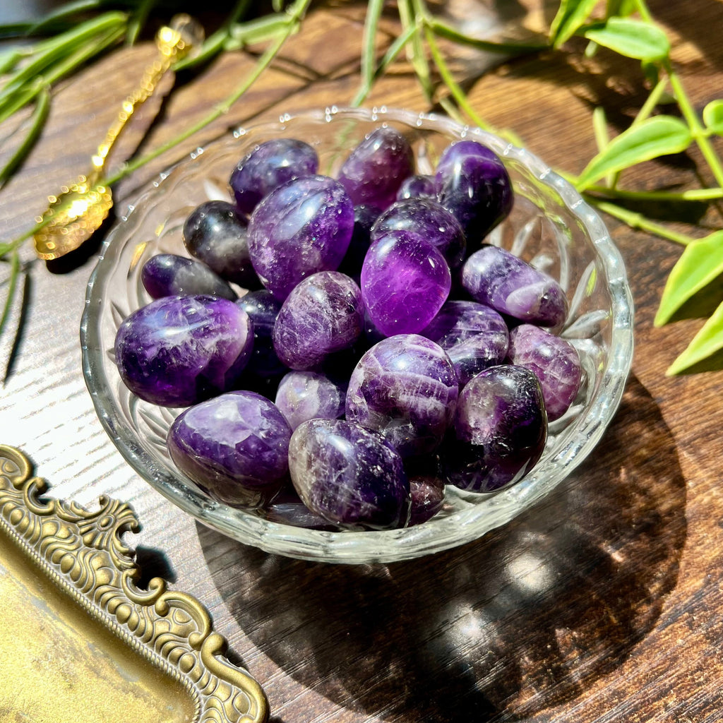 Chevron Amethyst Tumble