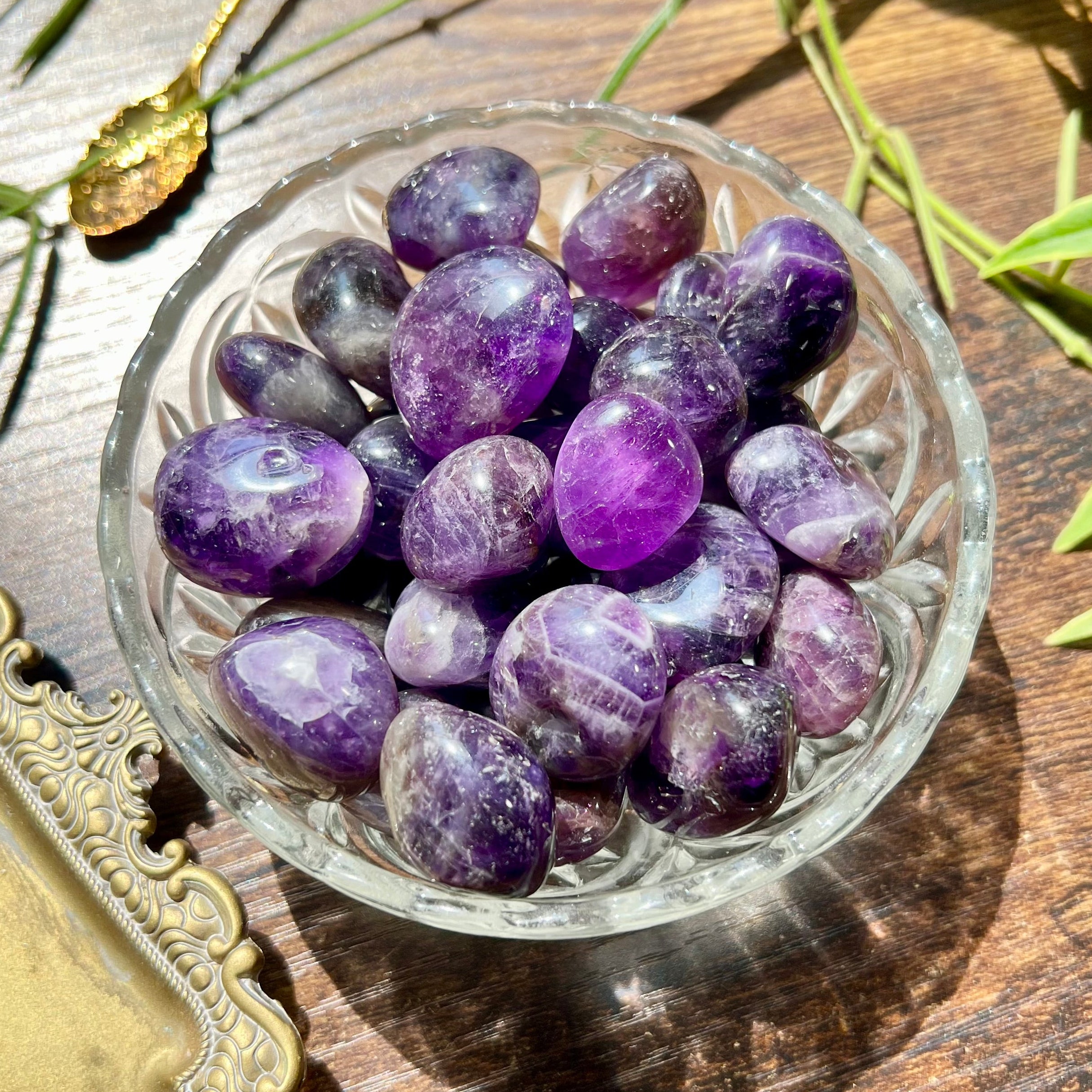 Chevron Amethyst Tumble