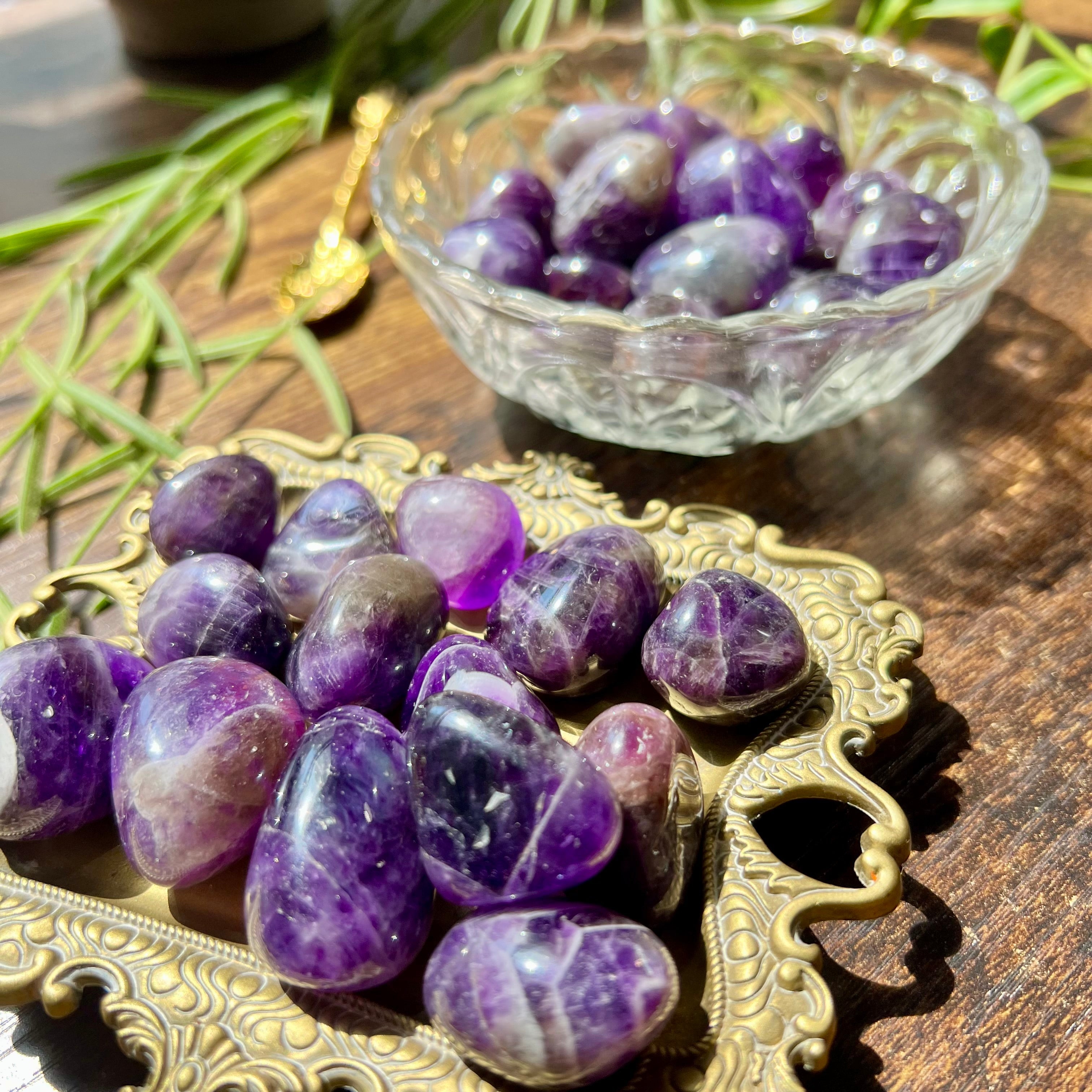 Chevron Amethyst Tumble