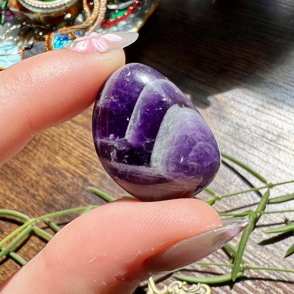 Chevron Amethyst Tumble
