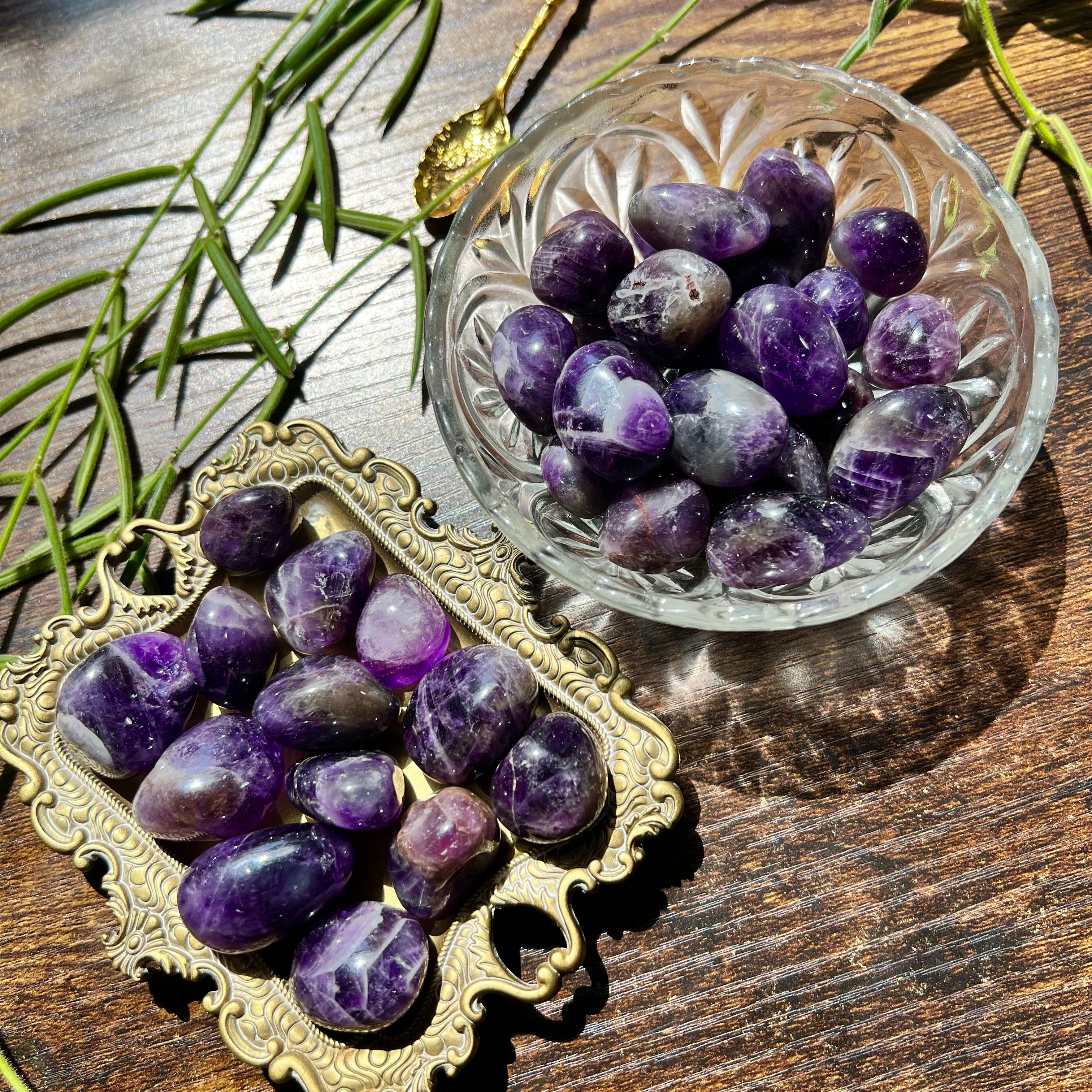 Chevron Amethyst Tumble