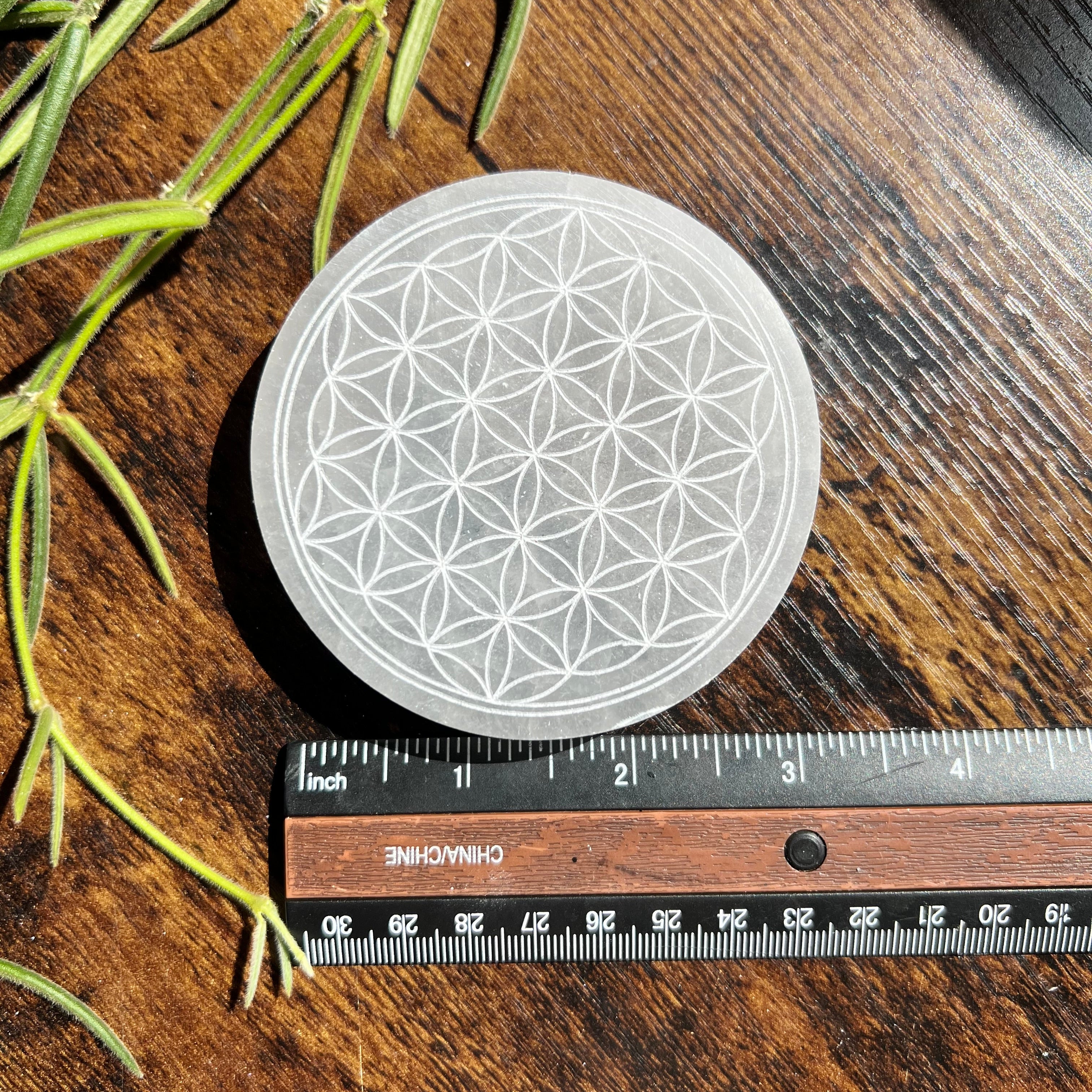 Selenite Charging Plate - Flower of Life